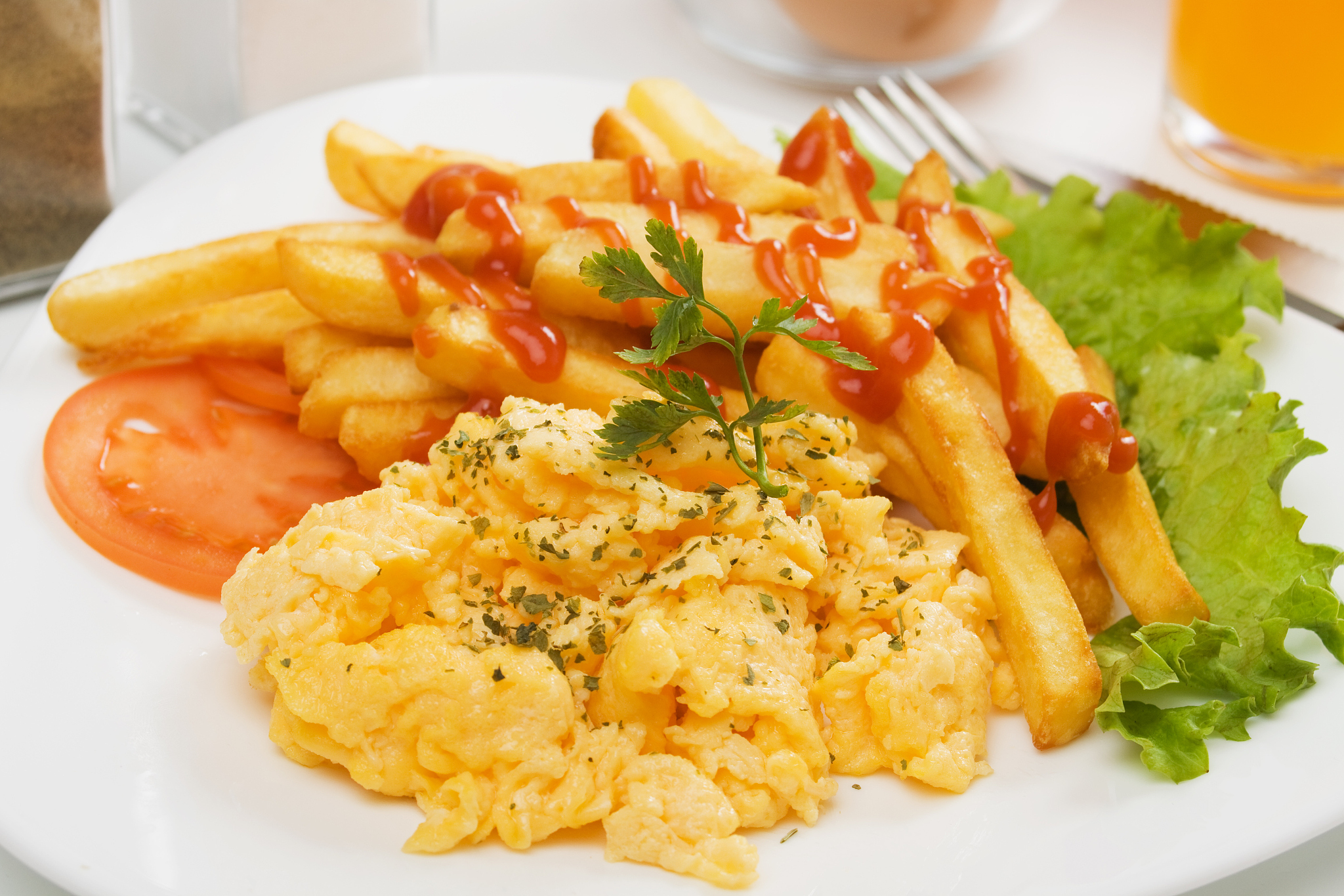 scrambled eggs