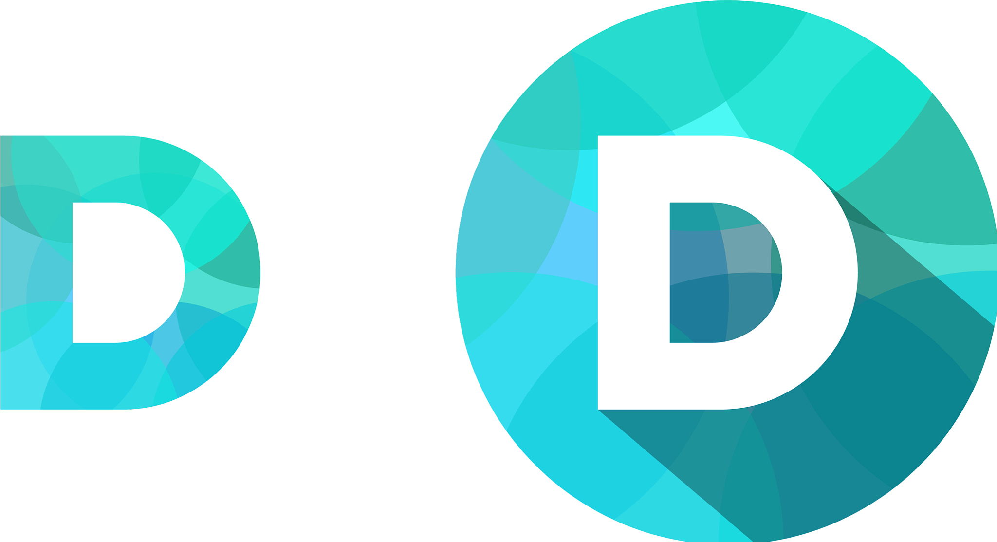 d letter pixel logo icon design