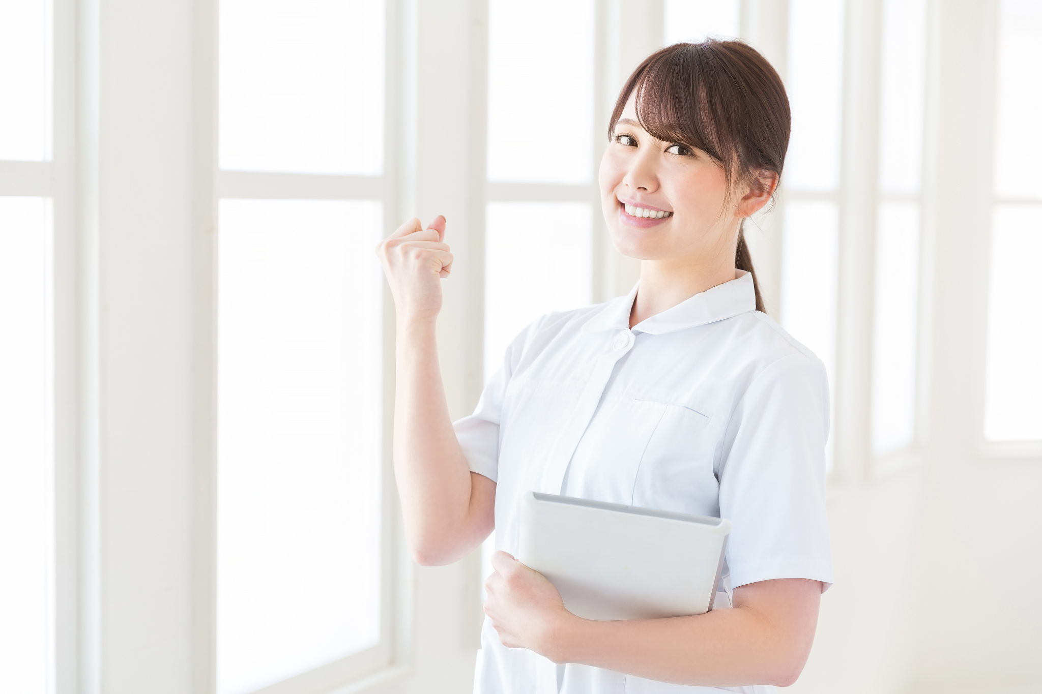 attractive asian nurse