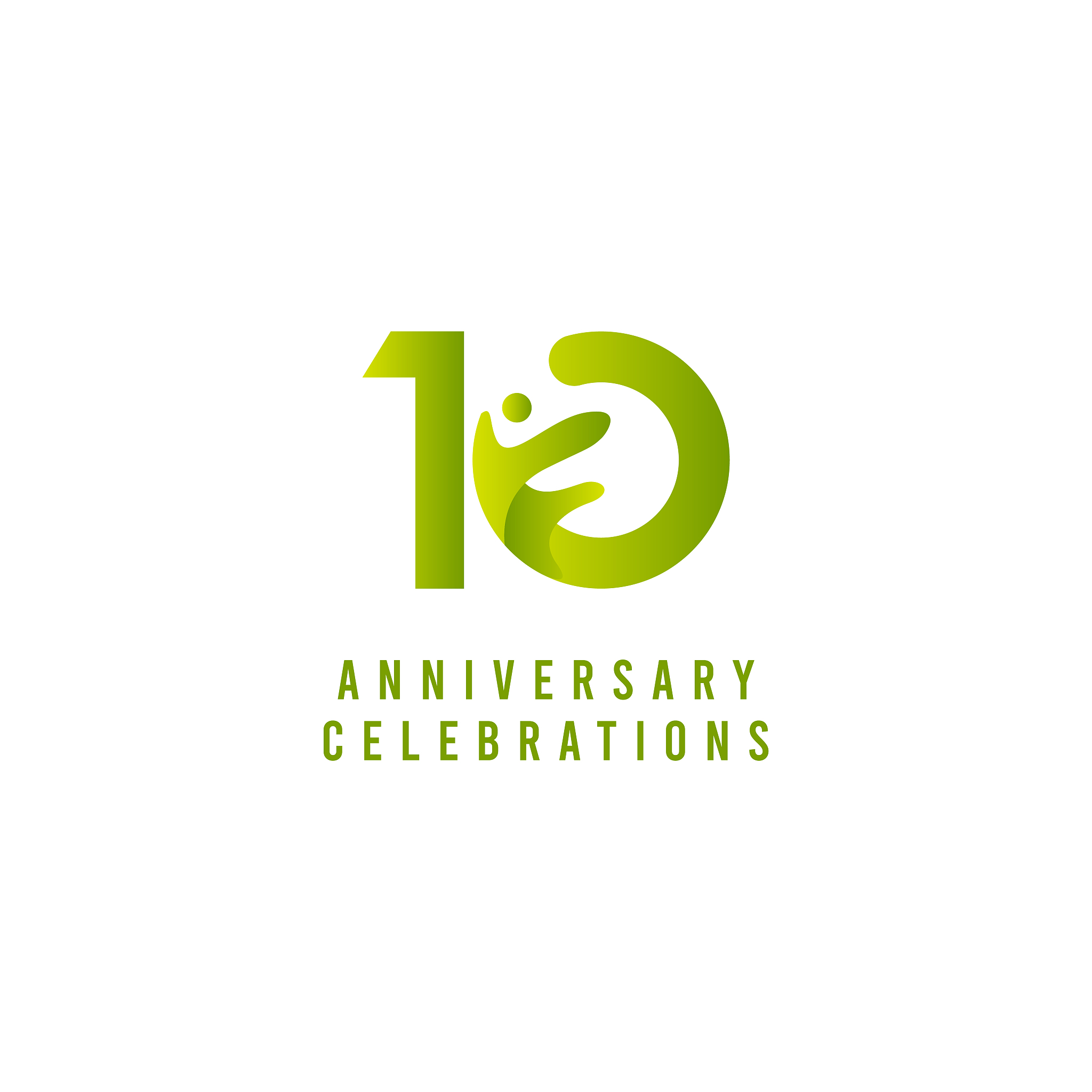 10 years anniversary celebration vector template design illustra