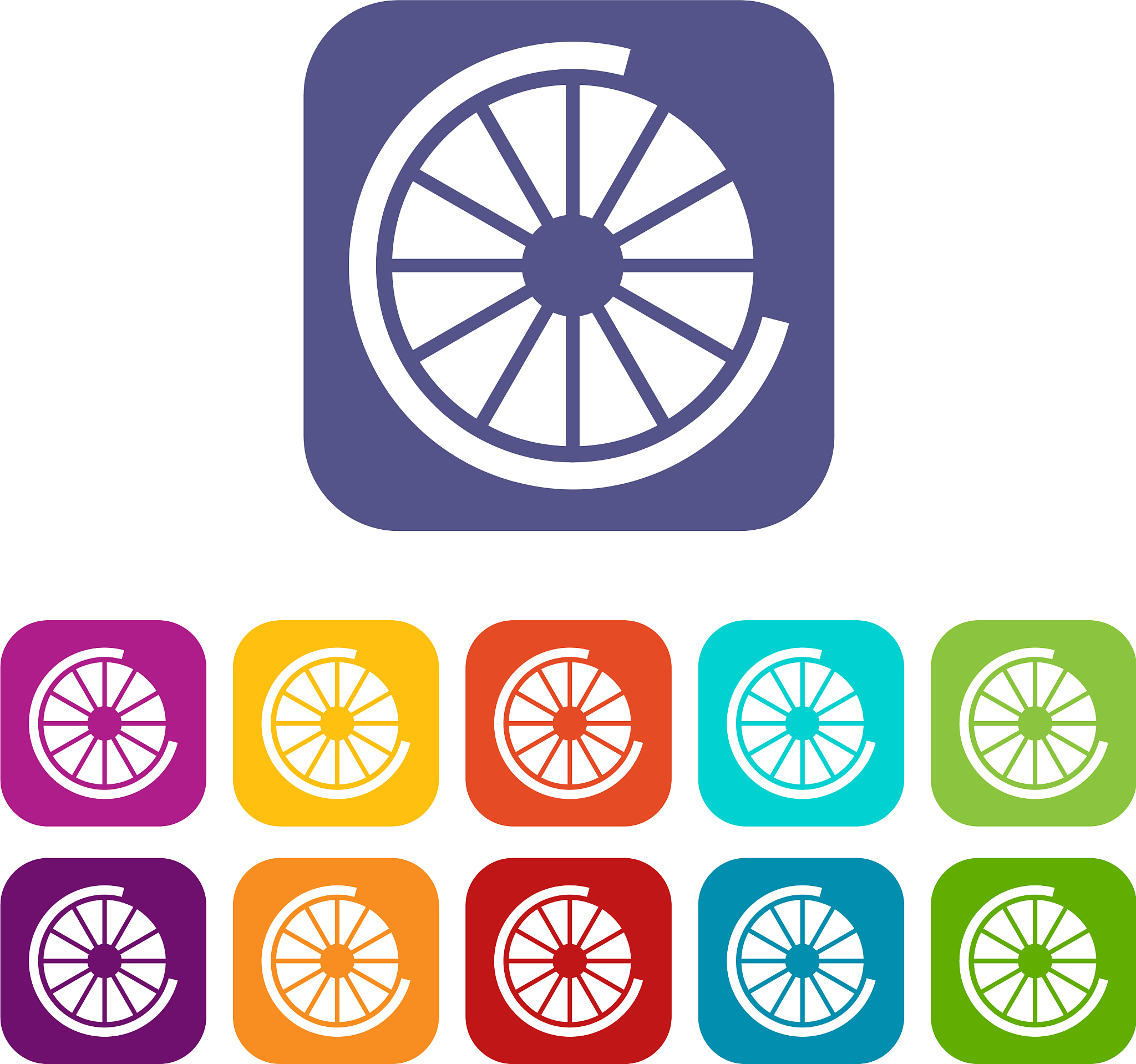 sign incomplete download icons set