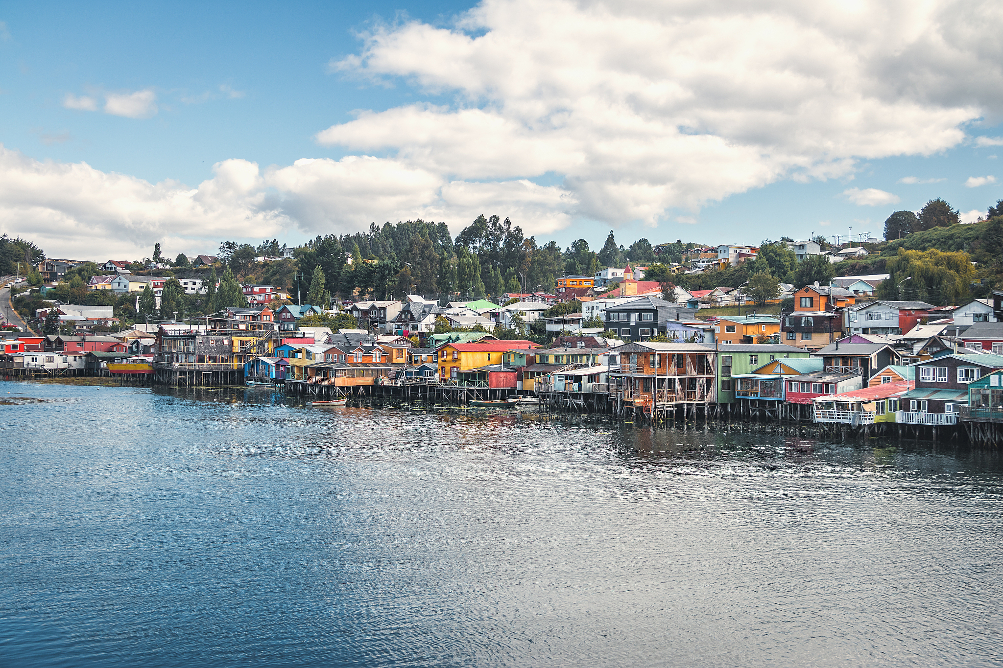 gamboa palafitos stilt houses - castro, chiloe island, chile