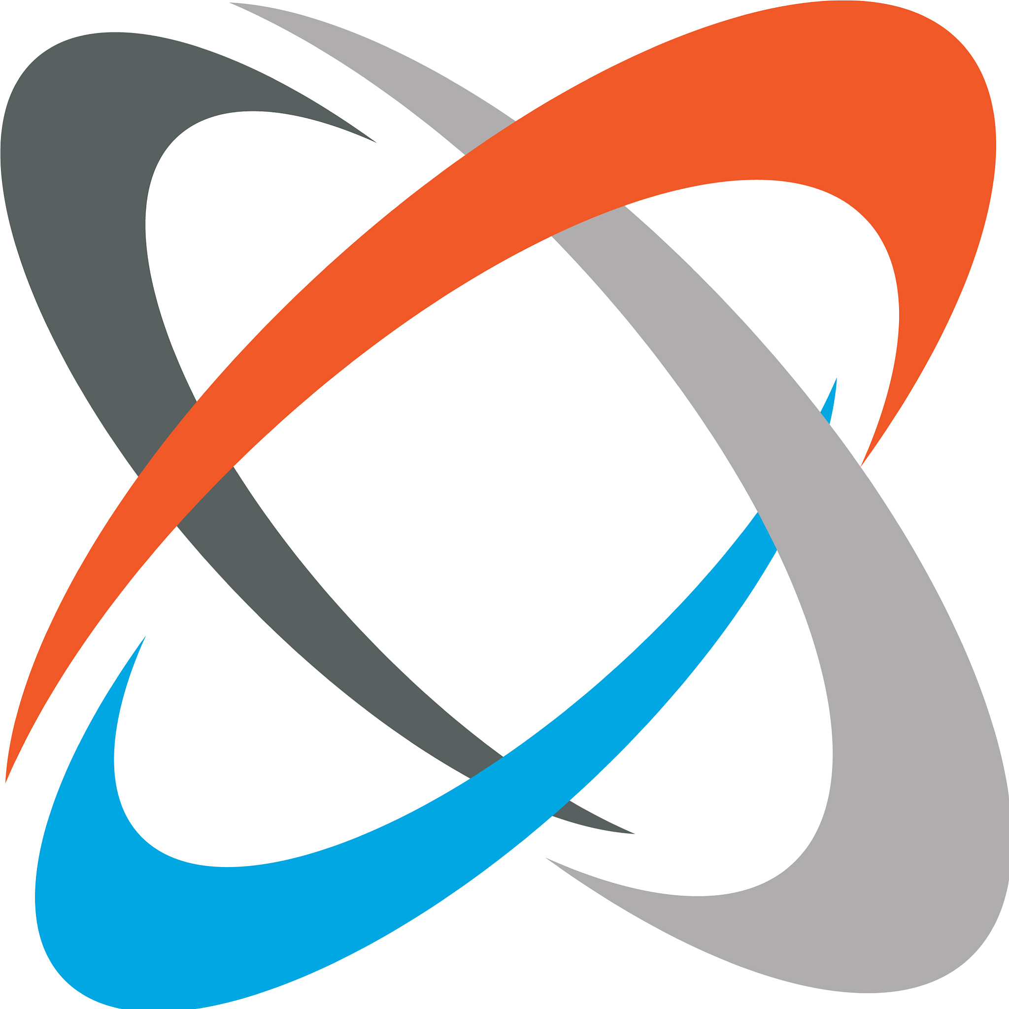science swoosh colorful logo template