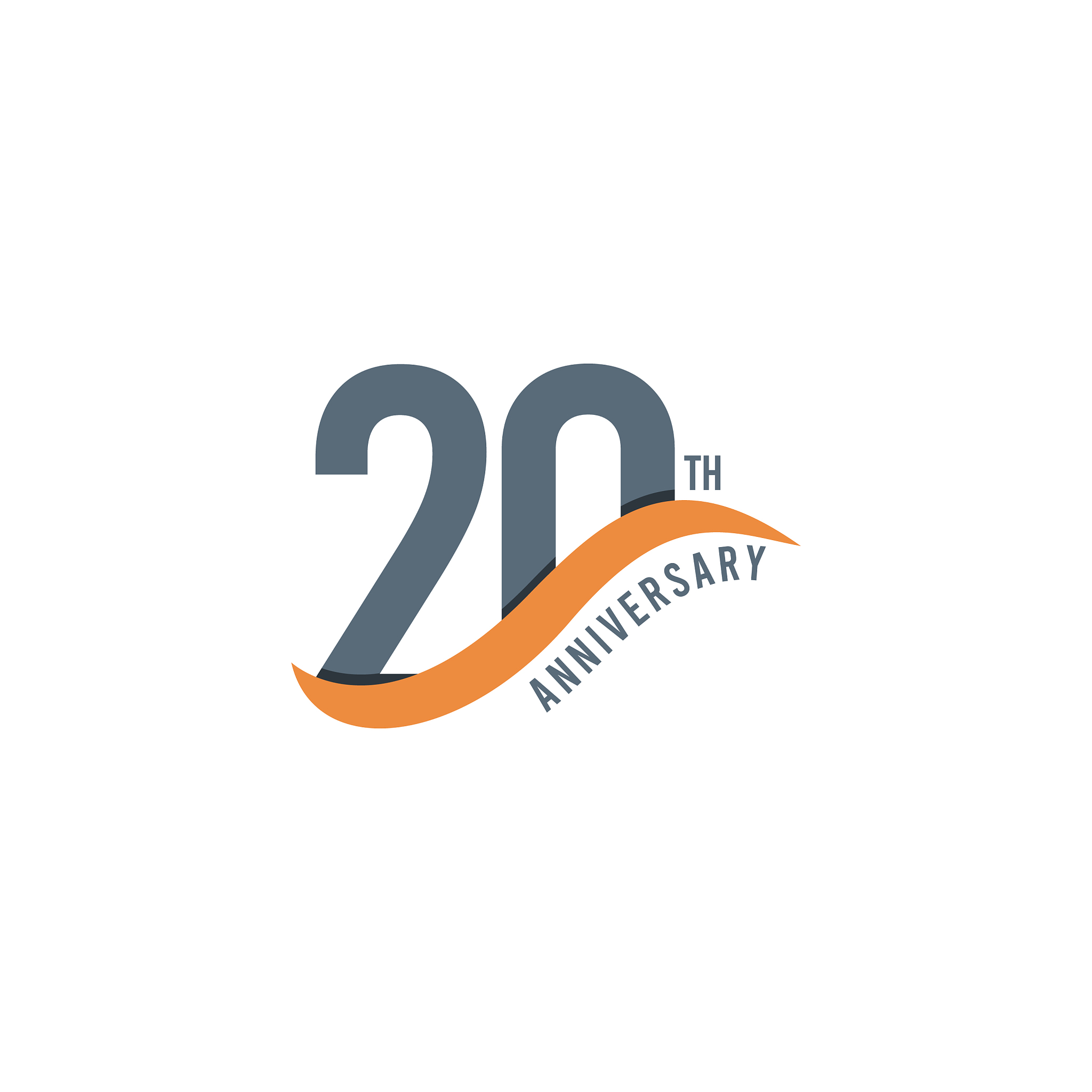 20 year anniversary template design