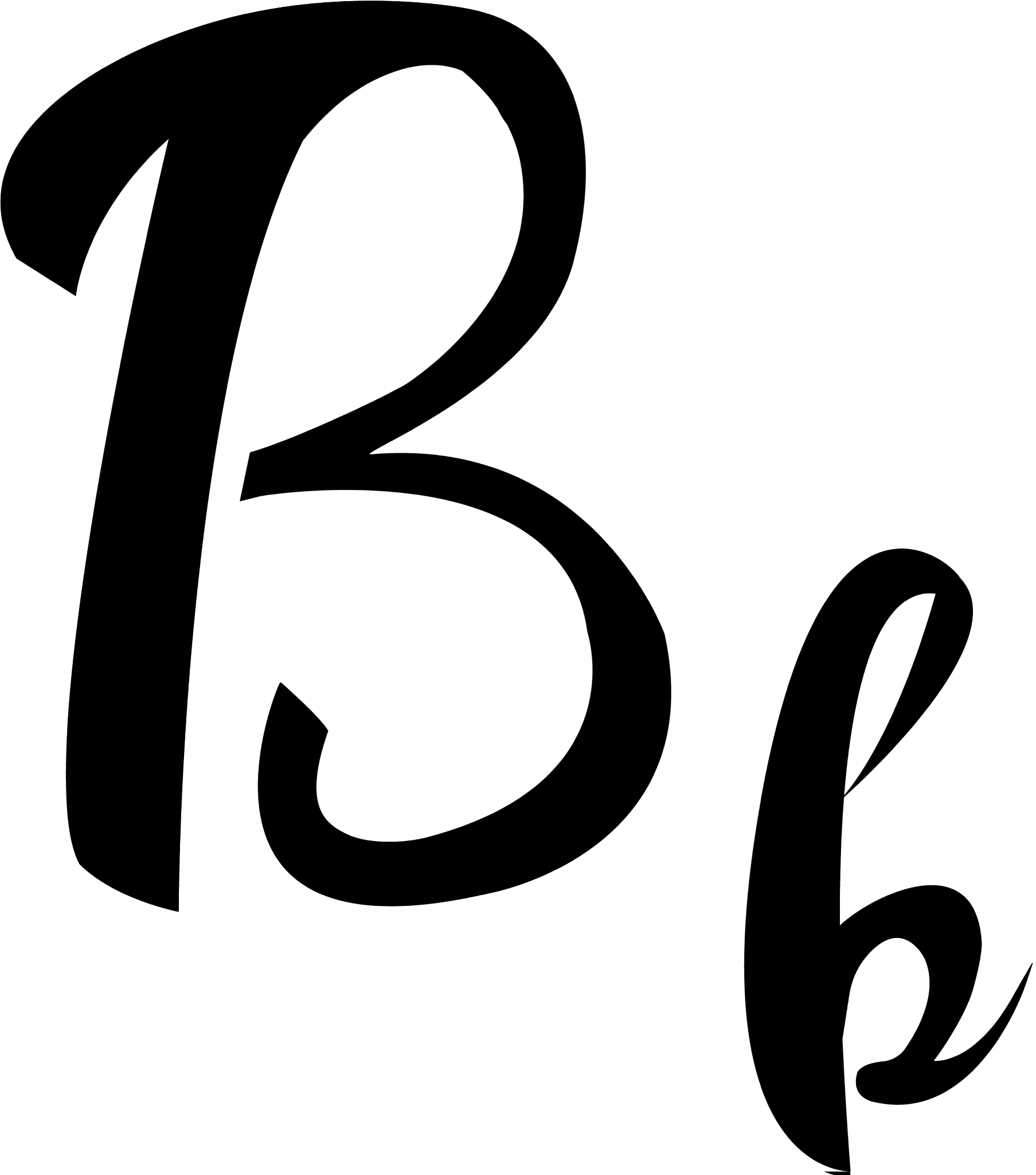 alphabet letter b lettering calligraphy manuscript