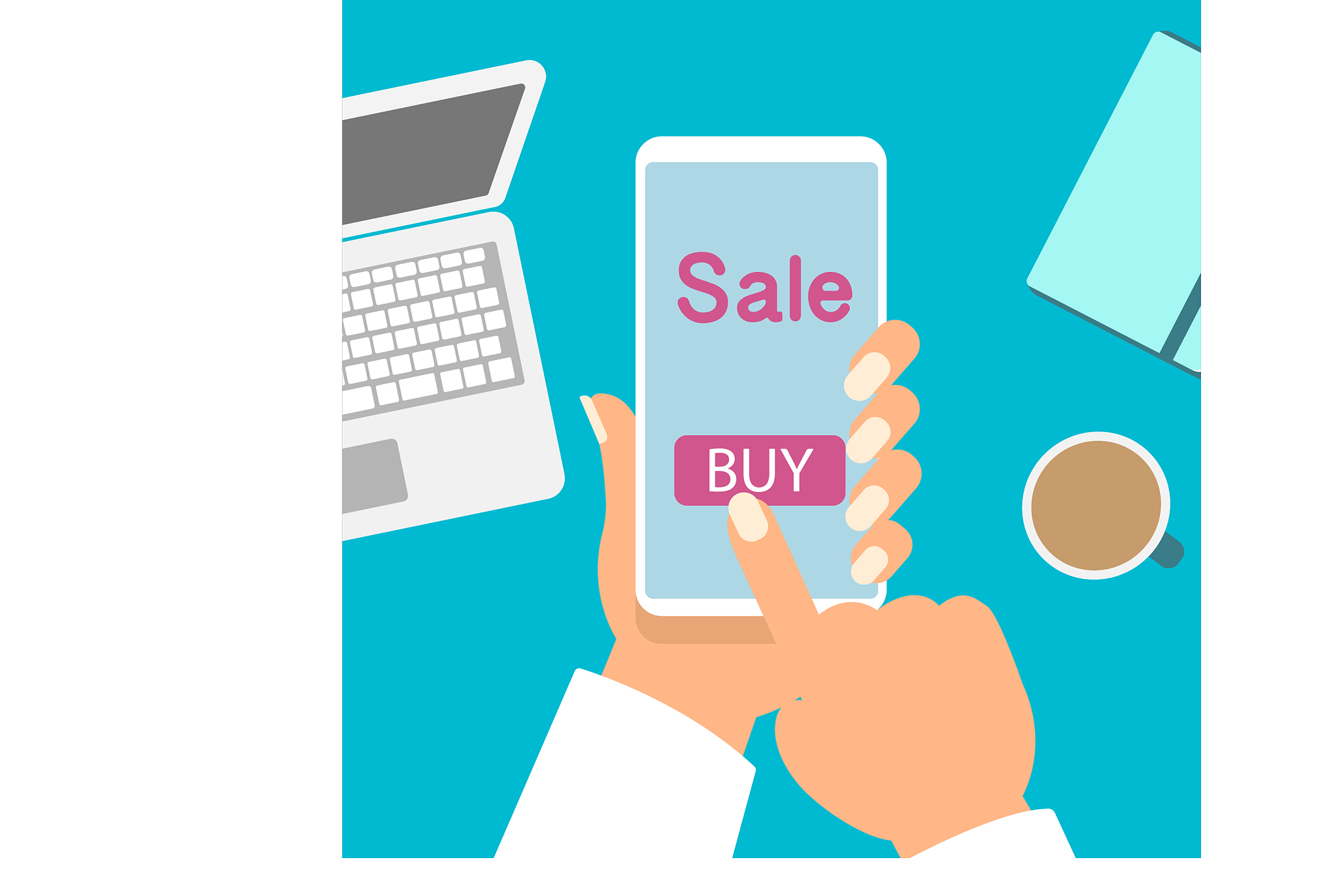mobile phone as online store online shopping