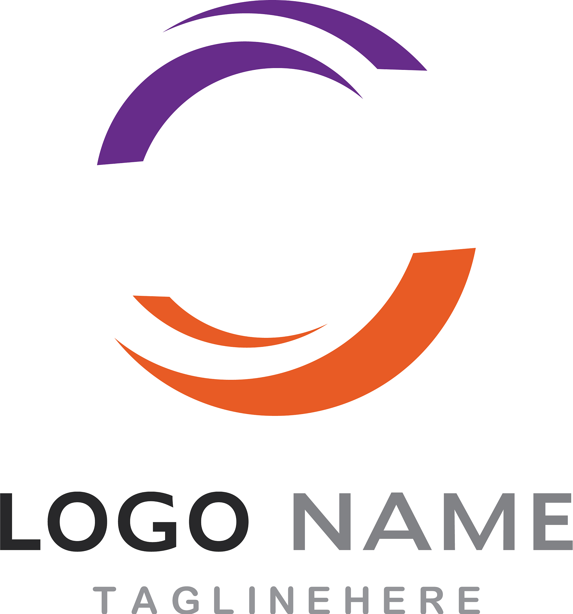 c letter logo template