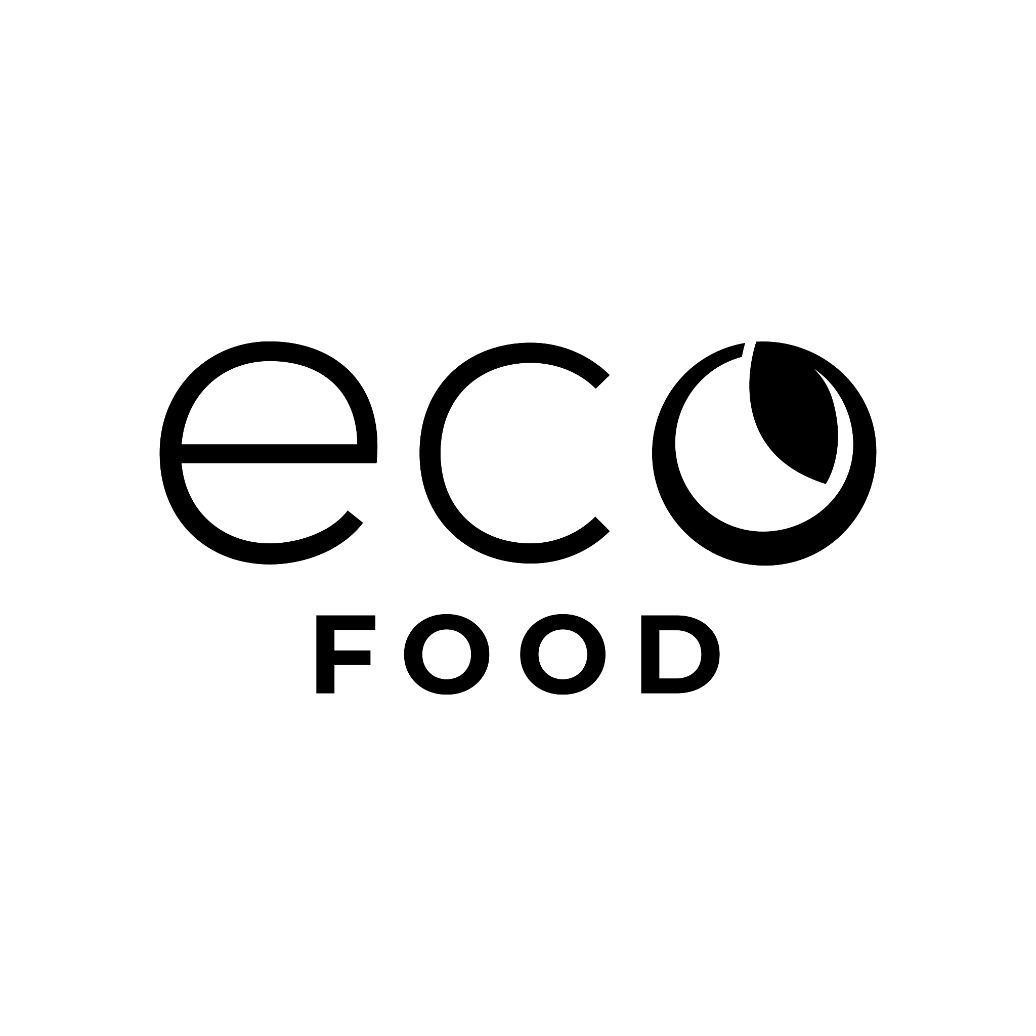 eco food, organic products and ecology. emblem badge logo design