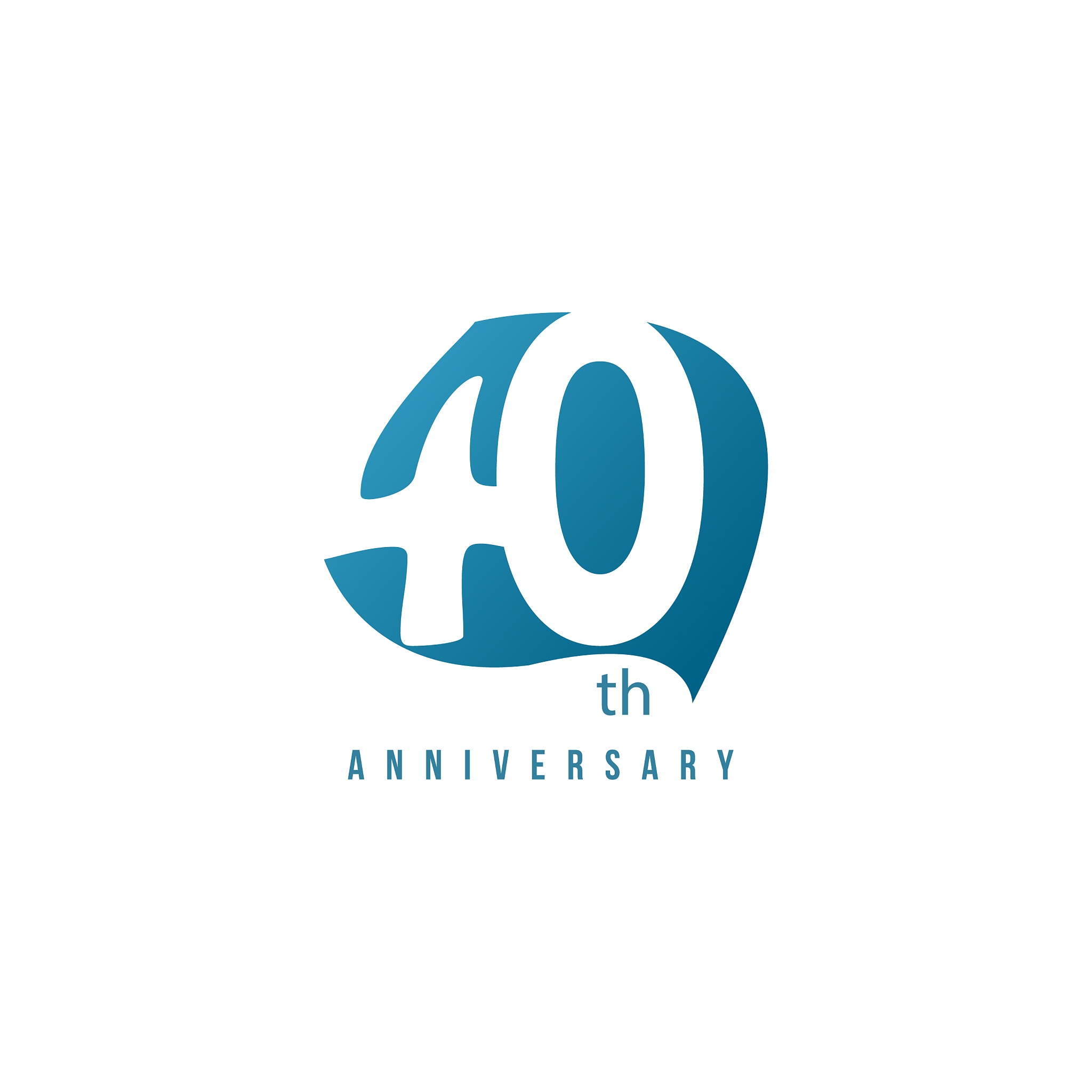 40 year anniversary template design