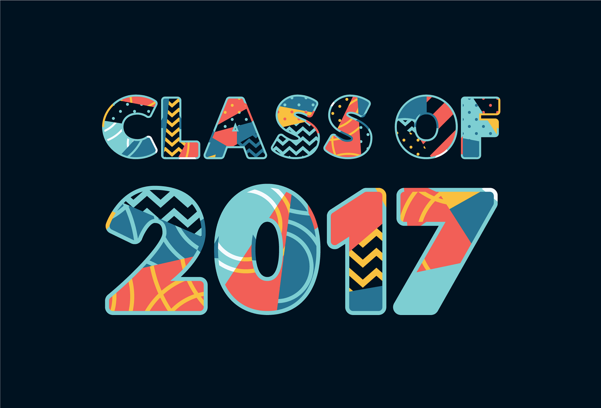 class of 2017 concept word art