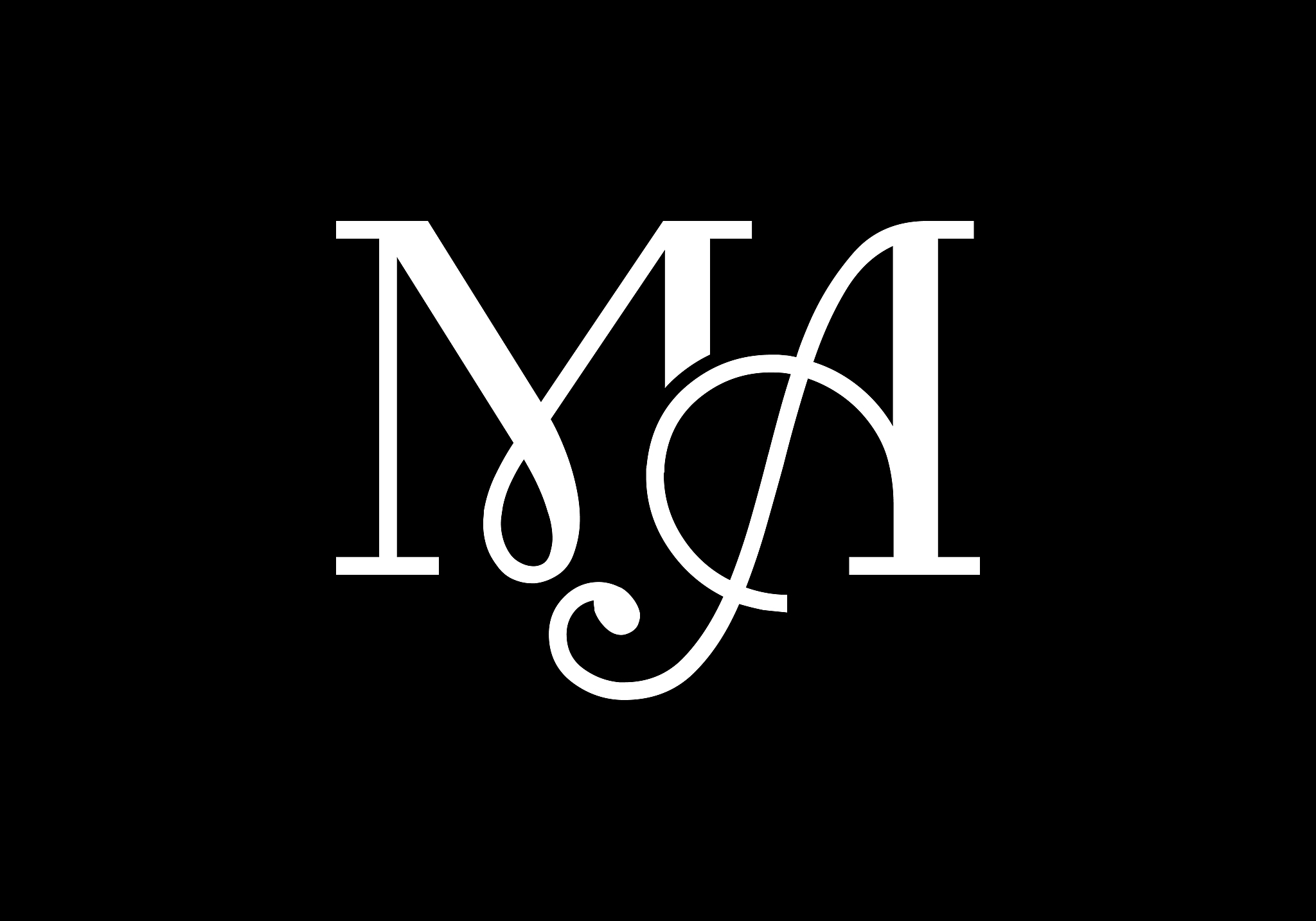 m a ma initial letter logo design vector template