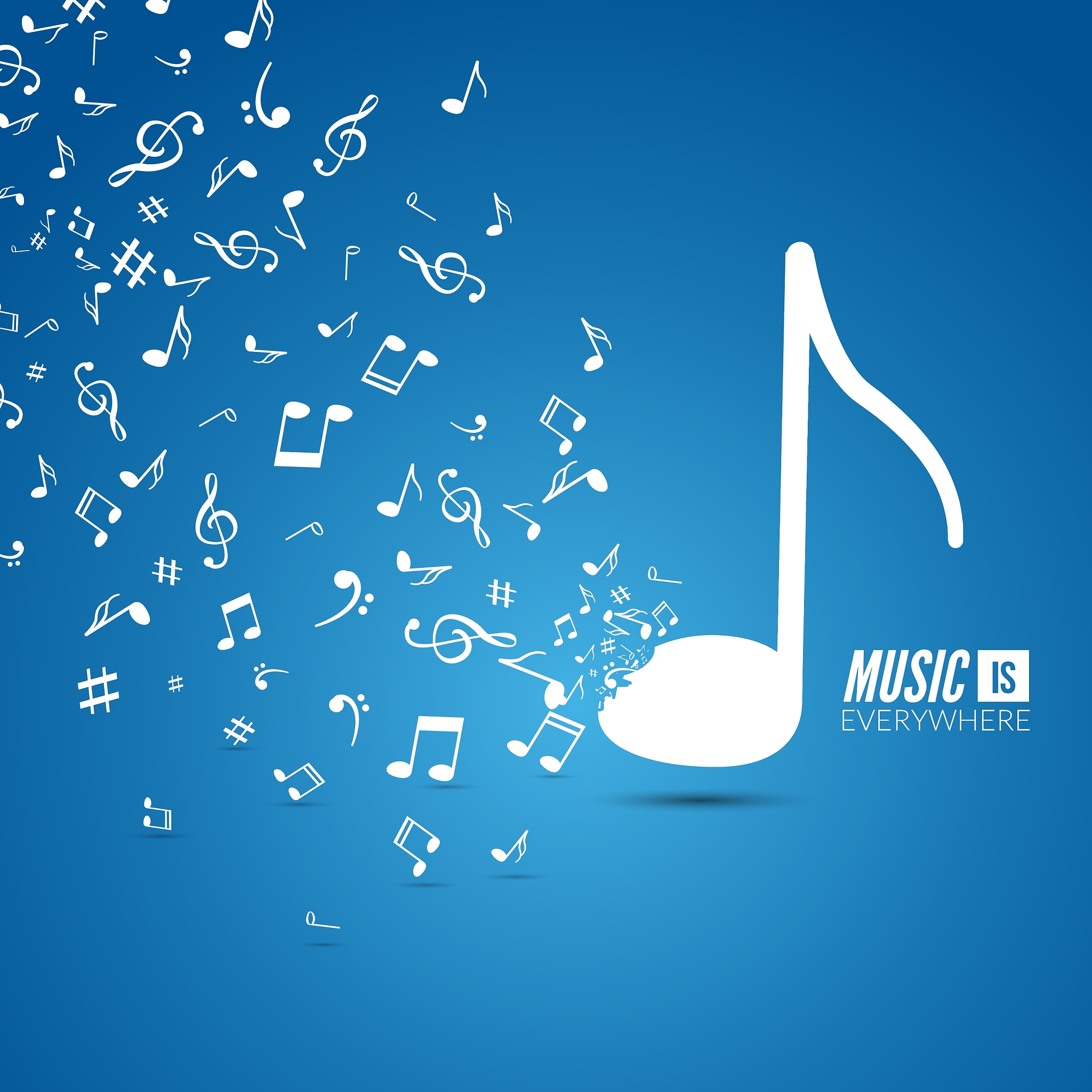abstract musical background with musical