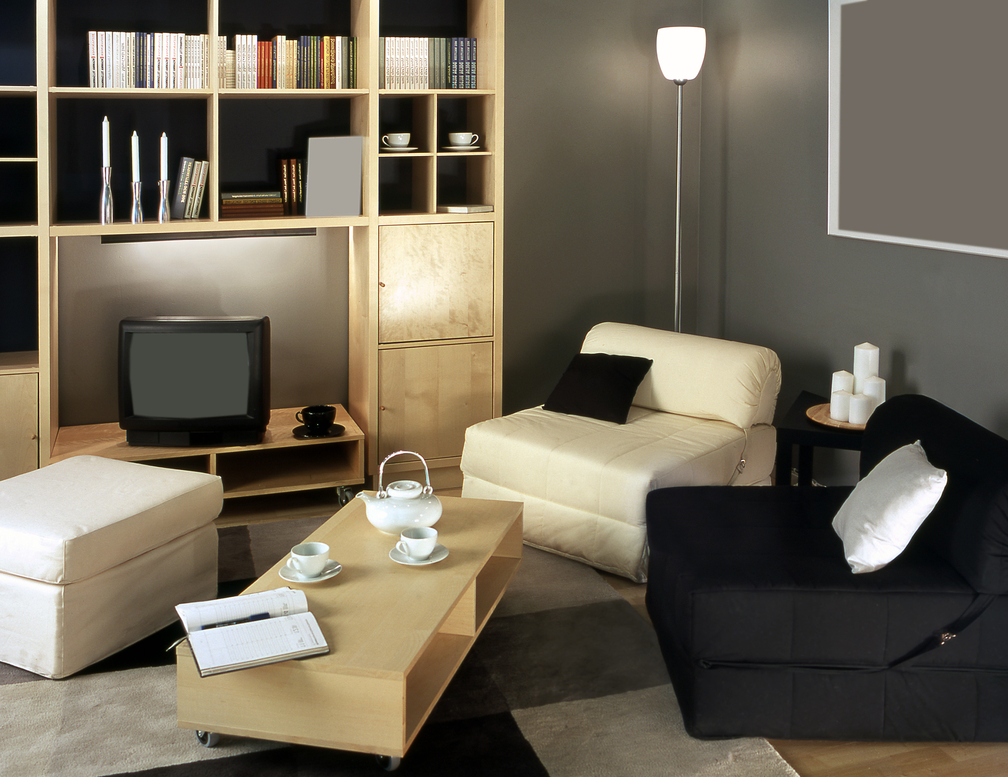 classic living room in the flat