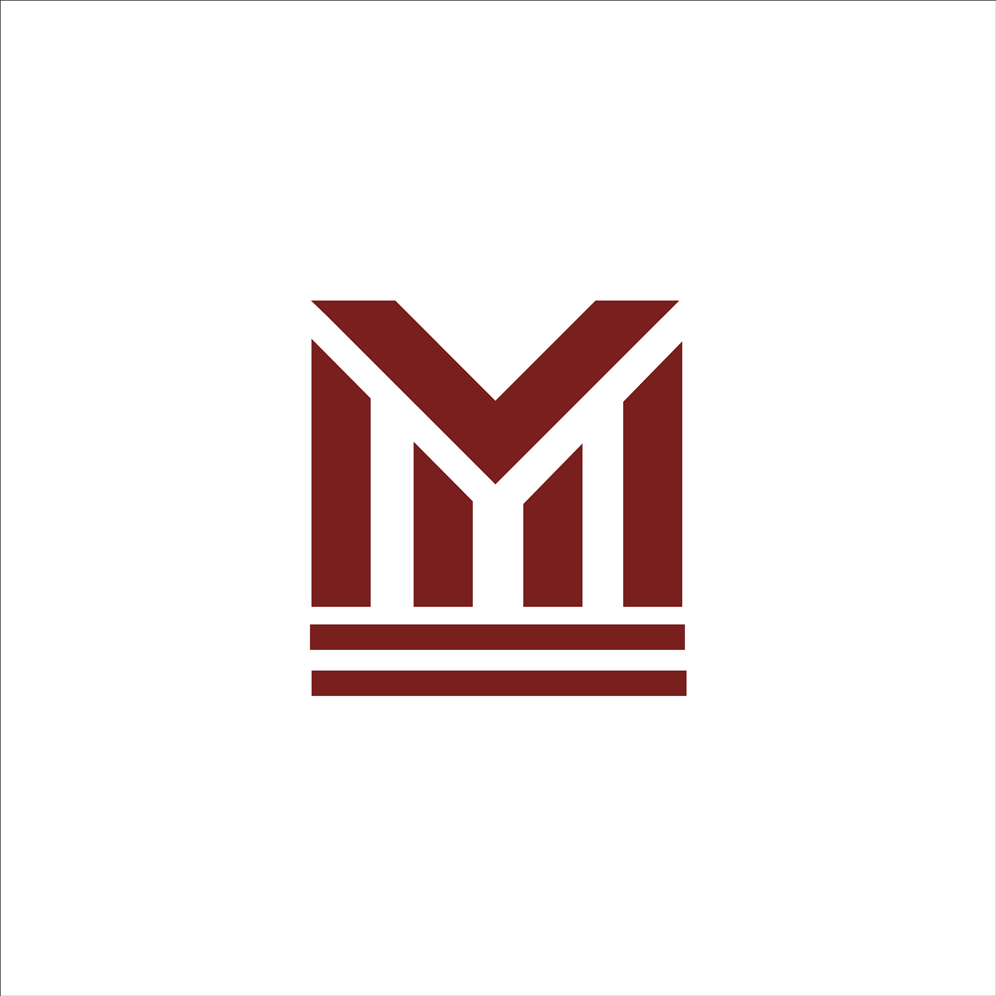initial letter mv or vm logo design template