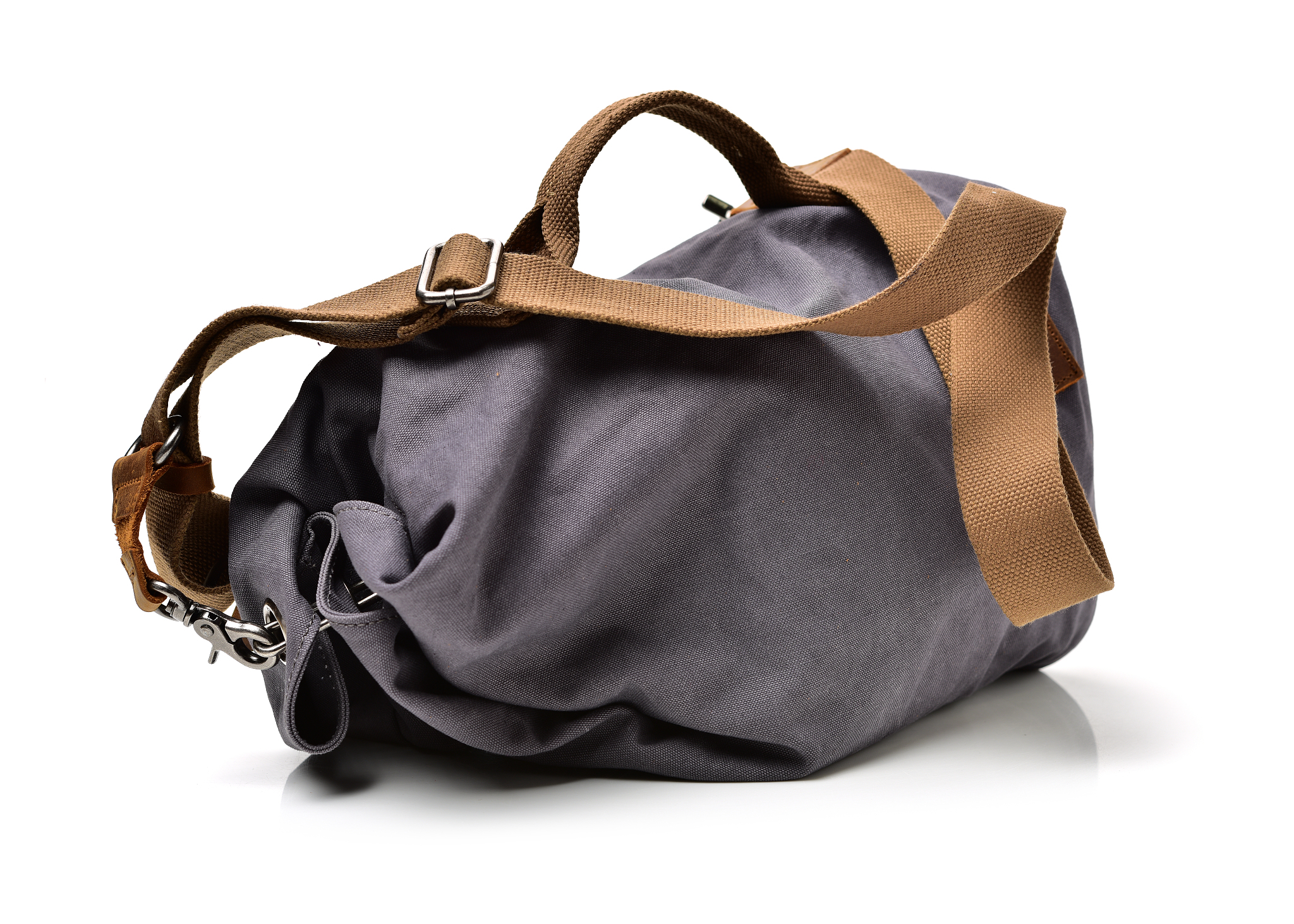 backpack from fabric of color blue