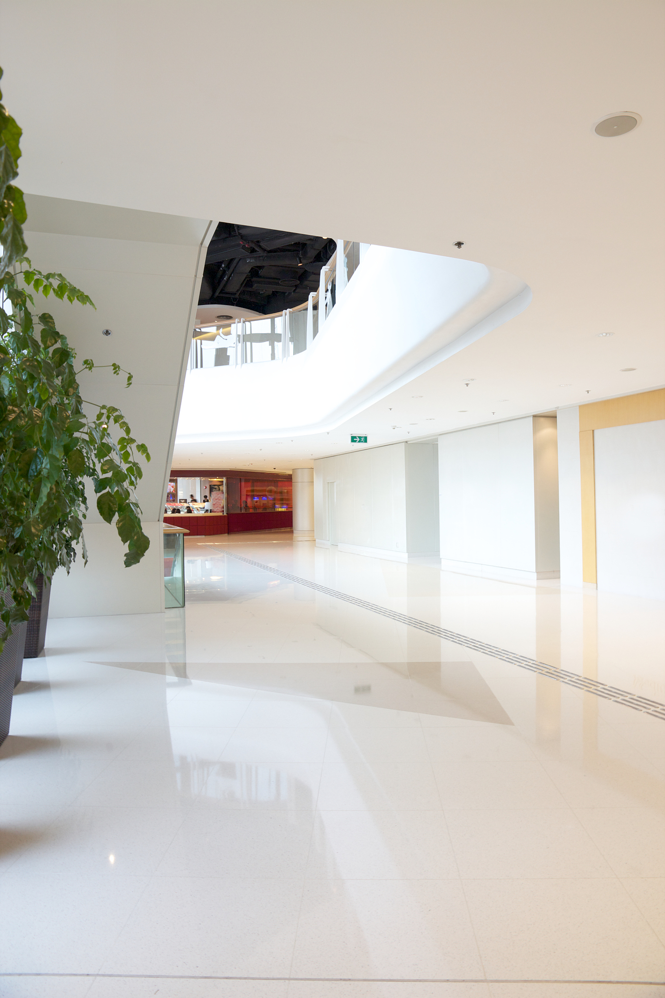 modern shopping mall corridor