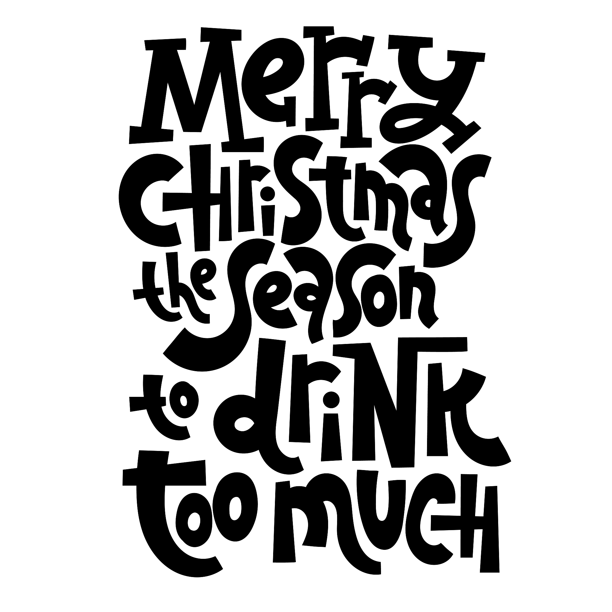 antichristmas lettering quotes