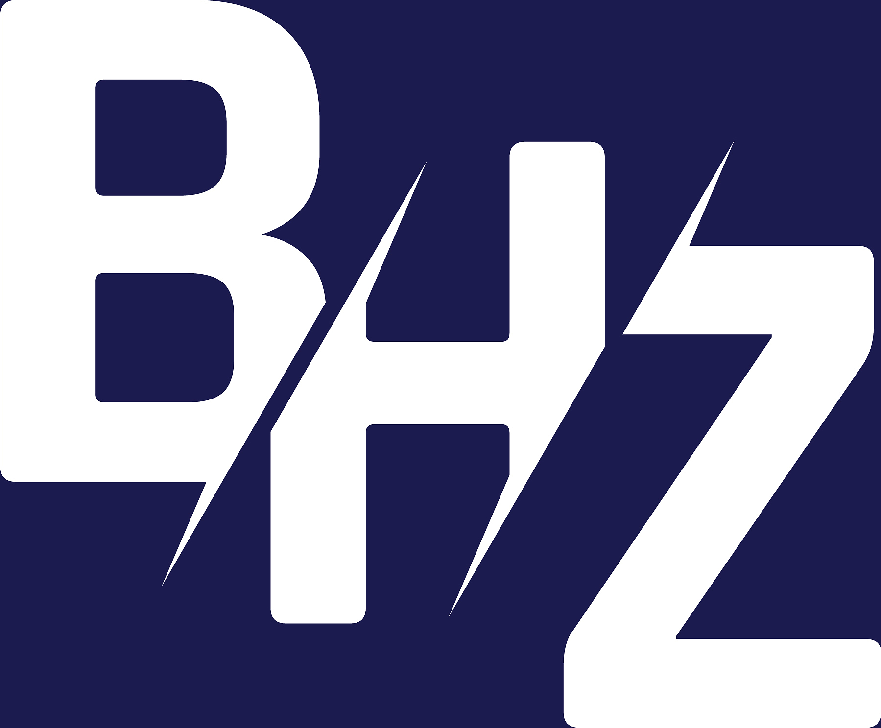 monogram letters initial logo design bhz