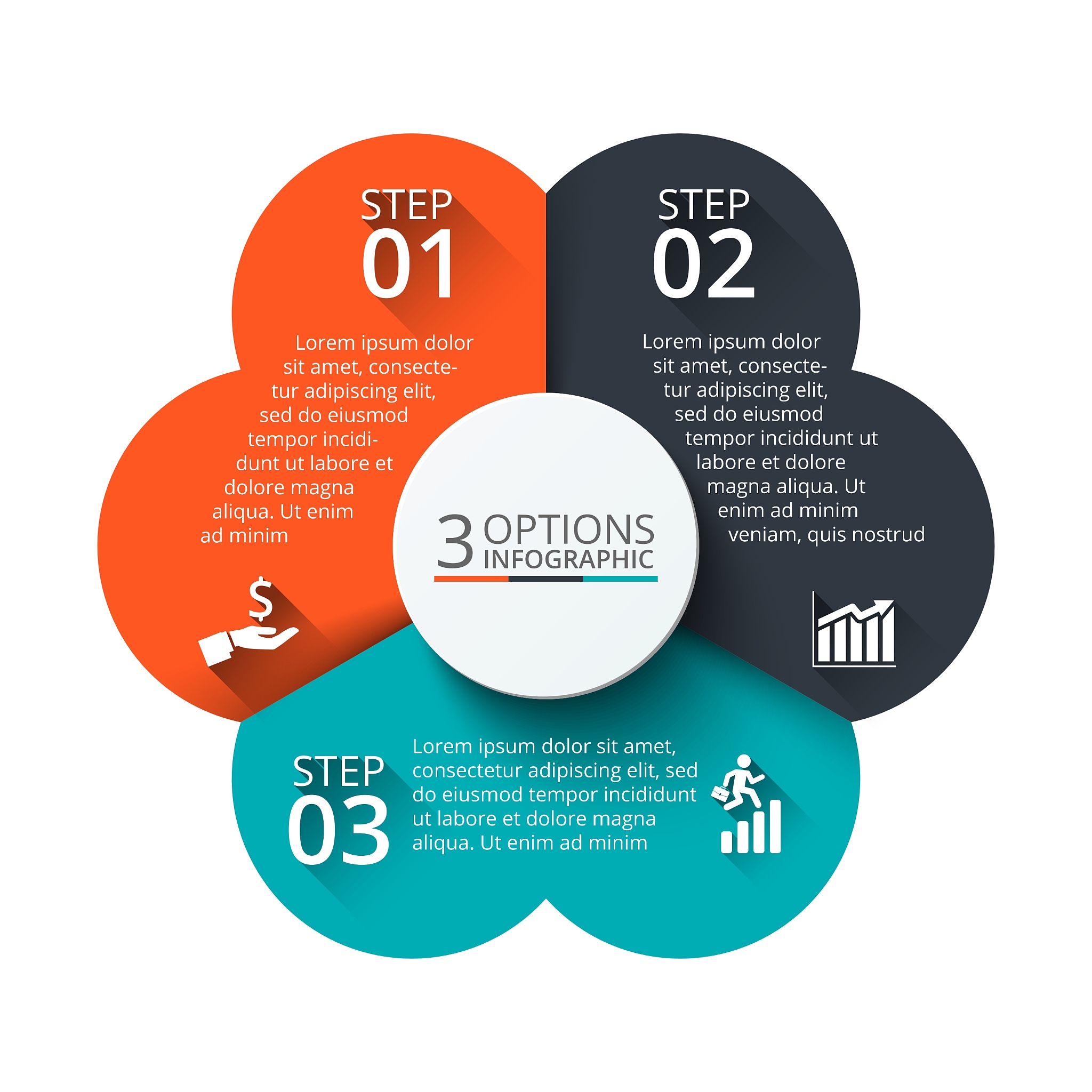 circle element for infographic