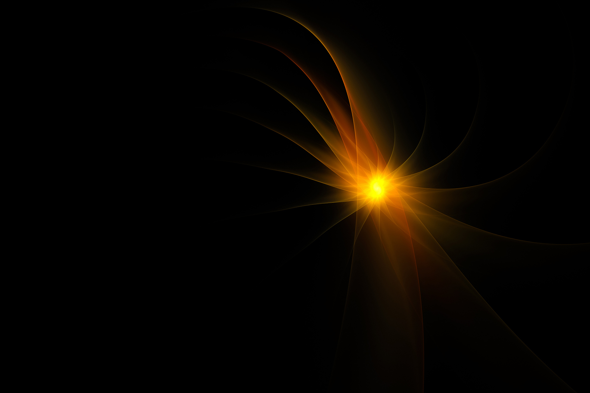 abstract segmented fractal shape over black background