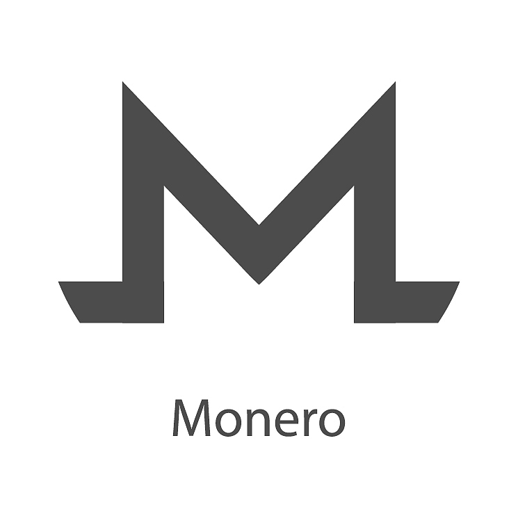 monero icon for internet money crypto currency