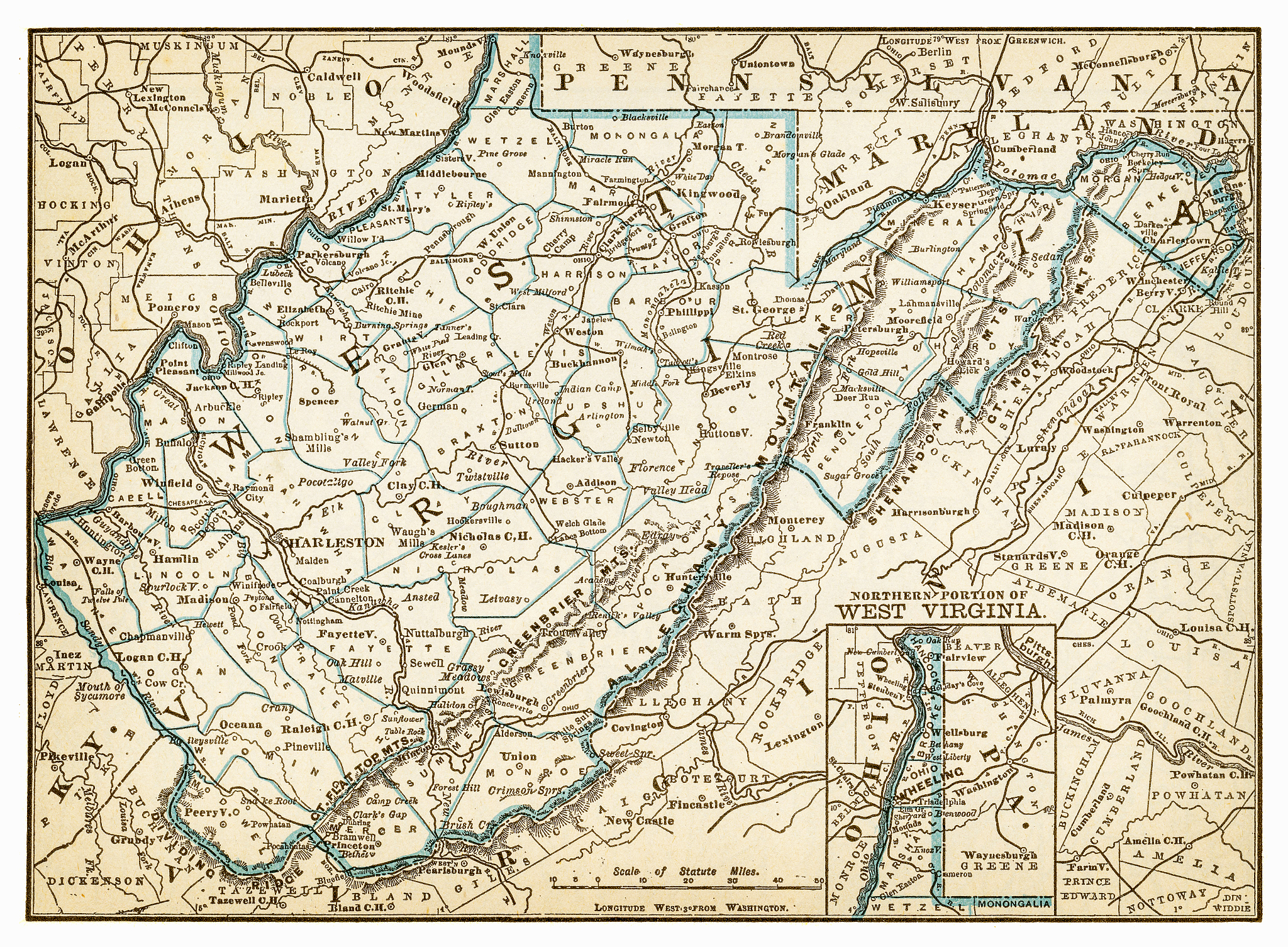 map west virginia of 1893