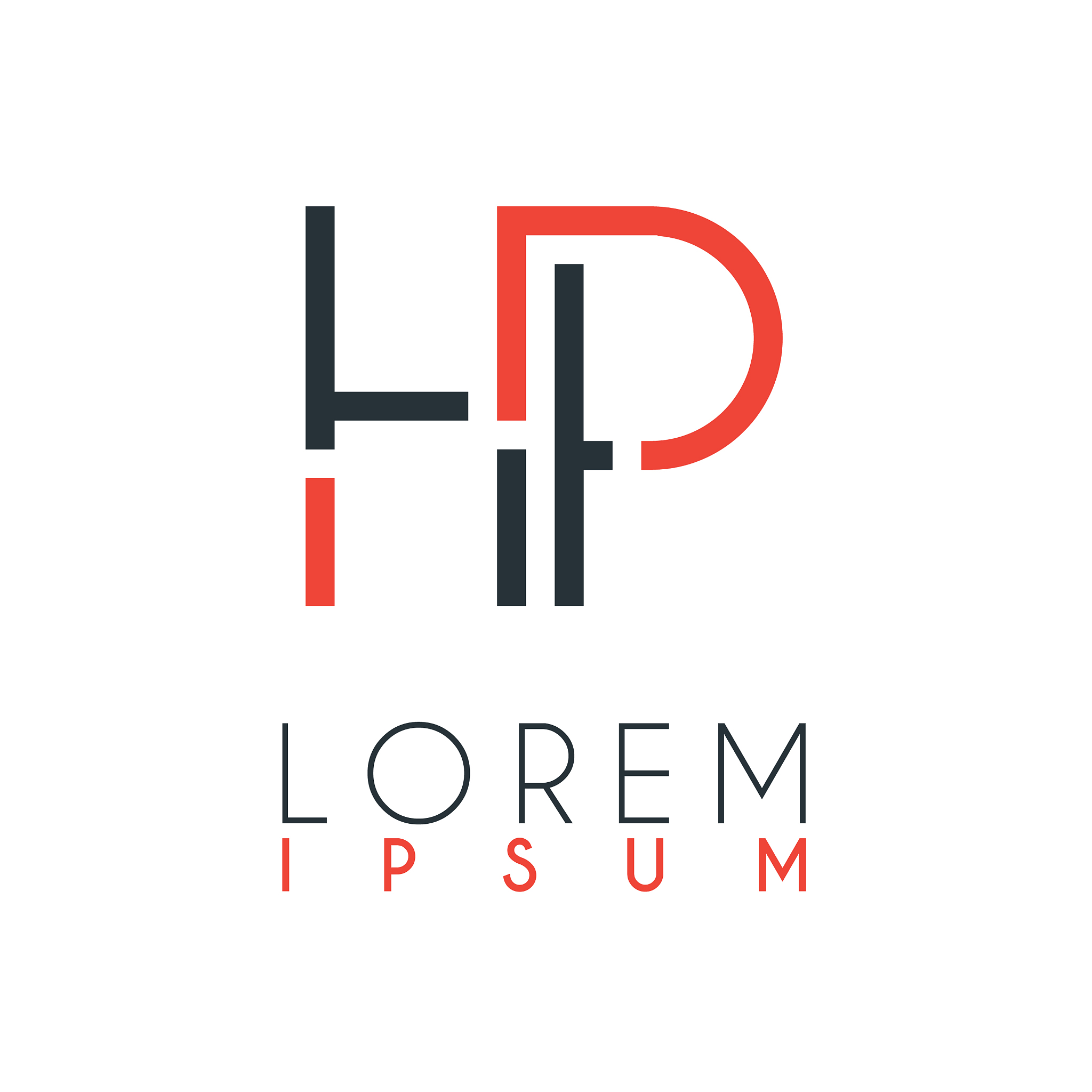 the logo between letter h and letter p or hp