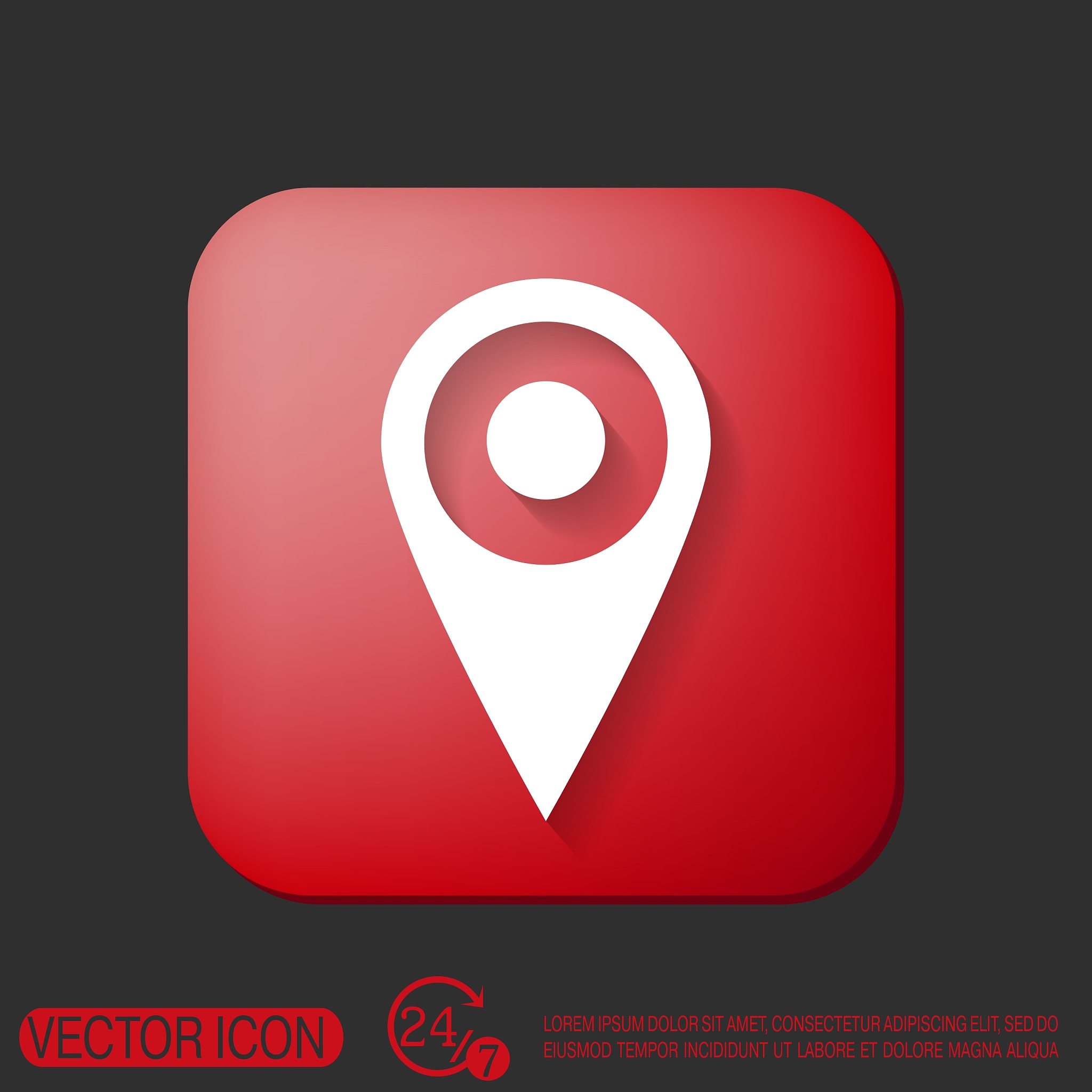 pin location on the map