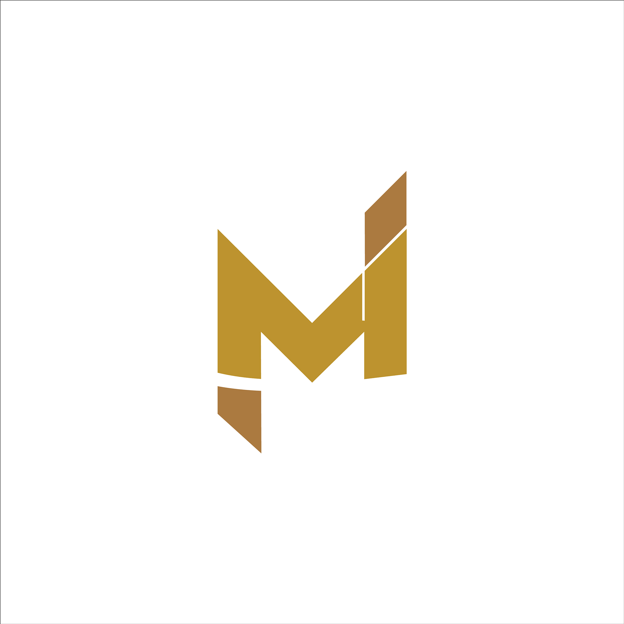 initial letter mi or im logo design template