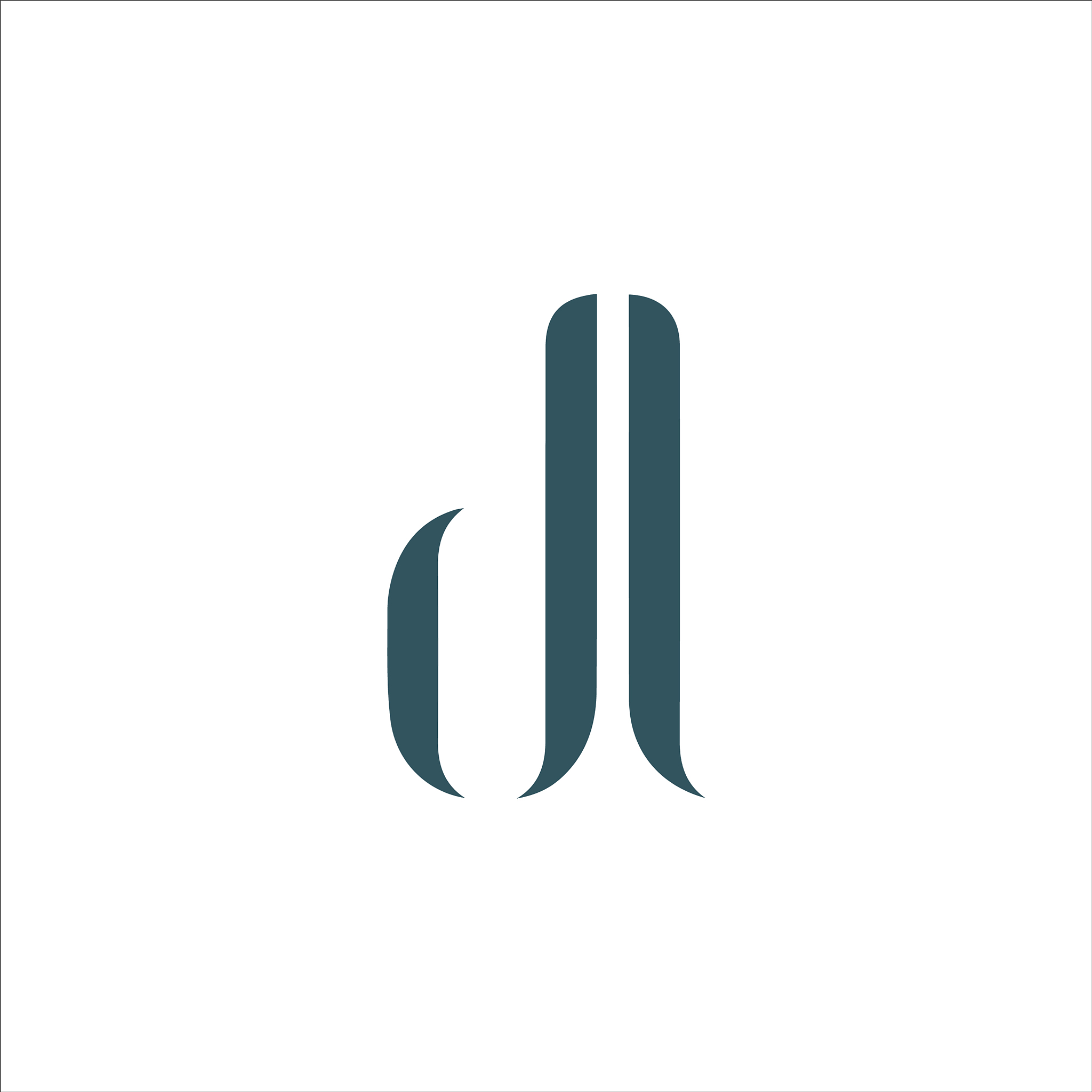 initial letter dl logo template design