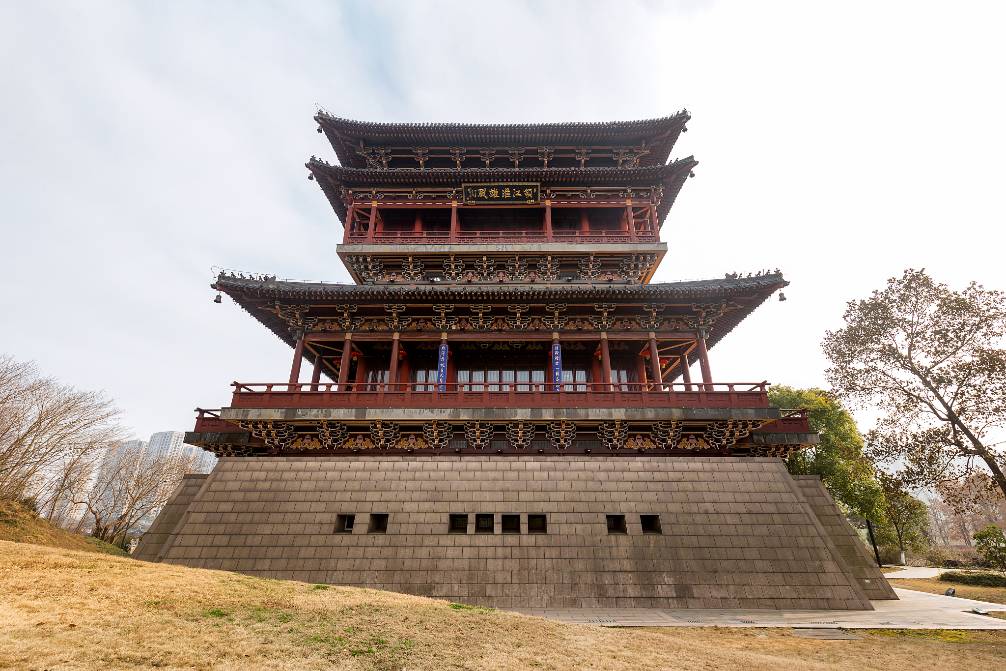 江苏泰州凤城河风景区望海楼