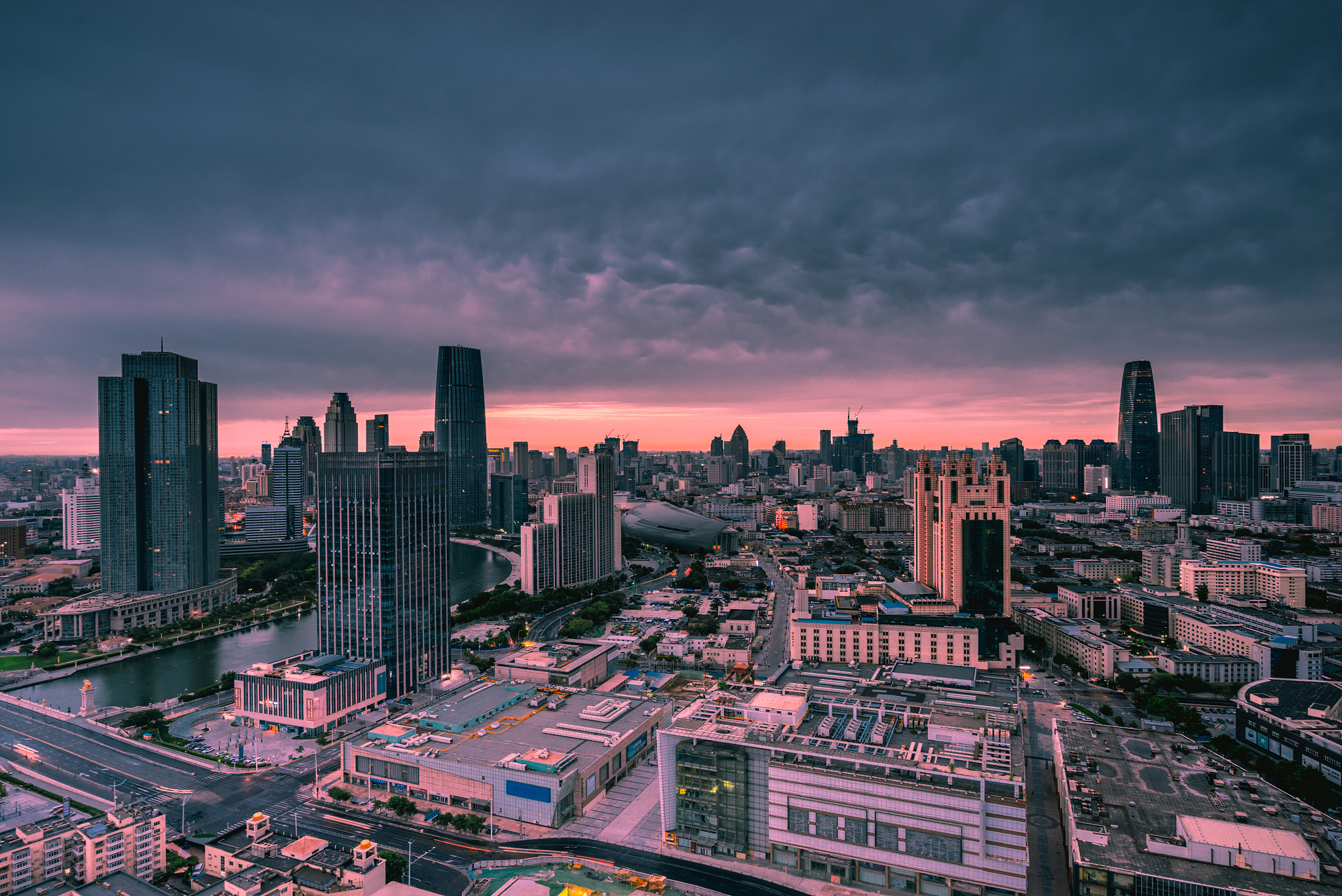 colorful tianjin scenery