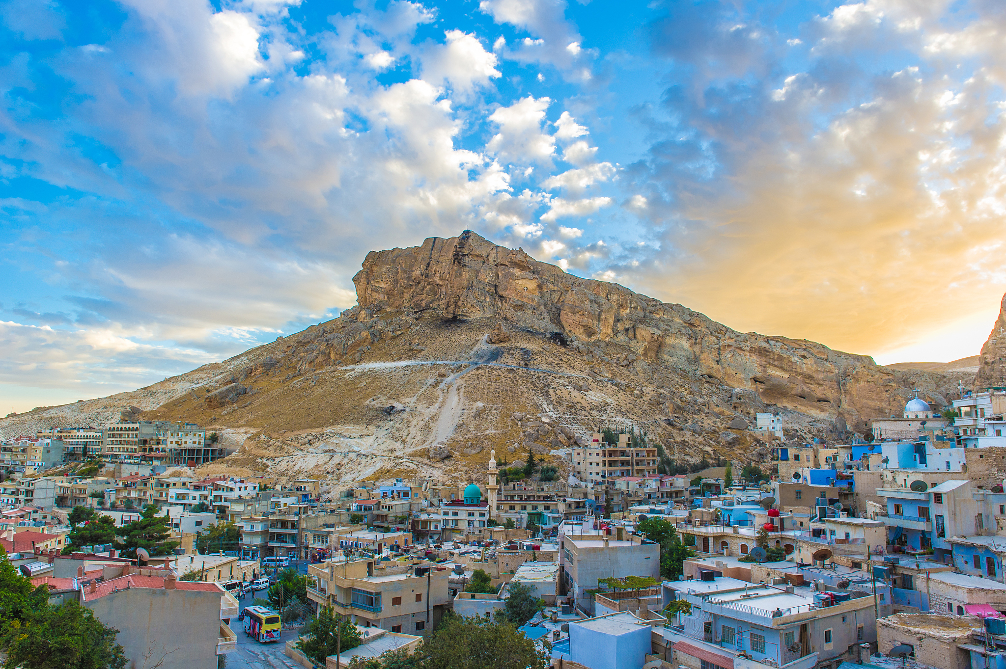 ma'loula or maaloula, a small christian village in the rif dimas