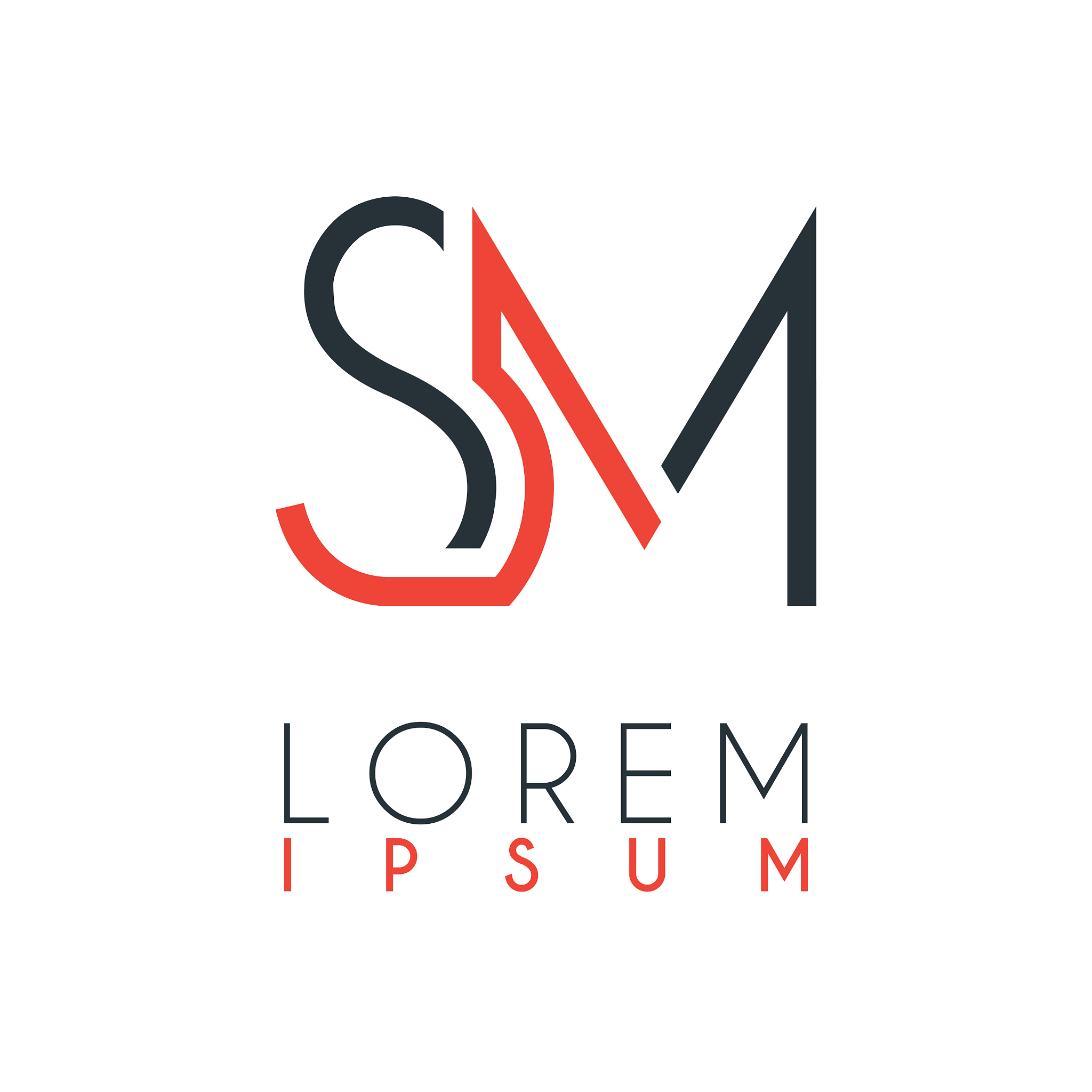 the logo between letter s and letter m or sm