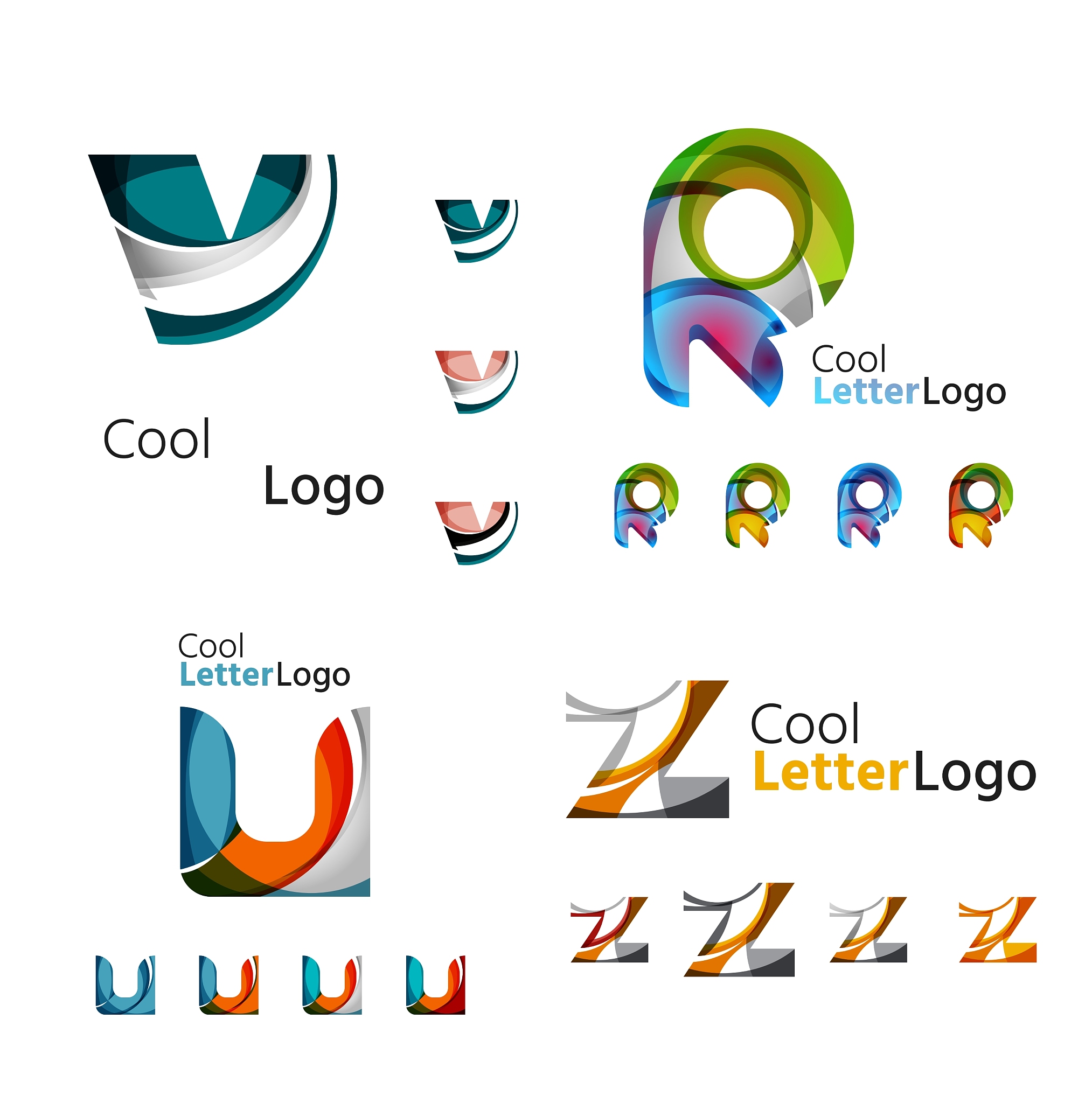 letter business emblem collection