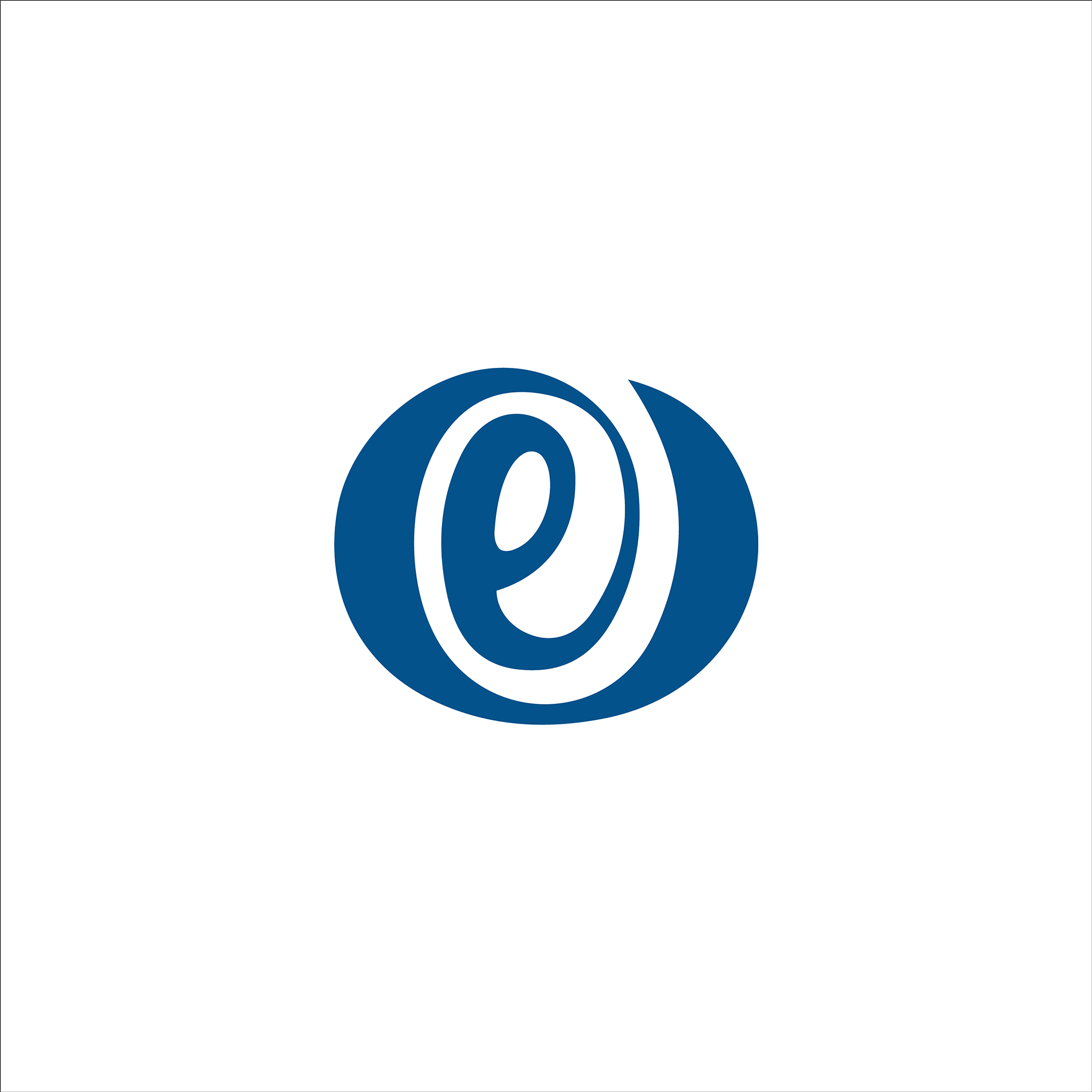initial letter eo or oe logo design template