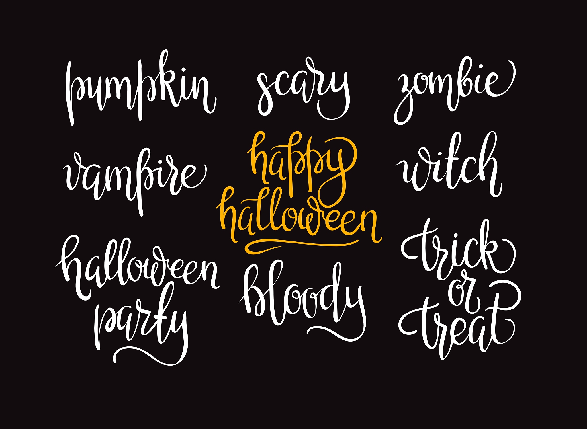 happy halloween design collection