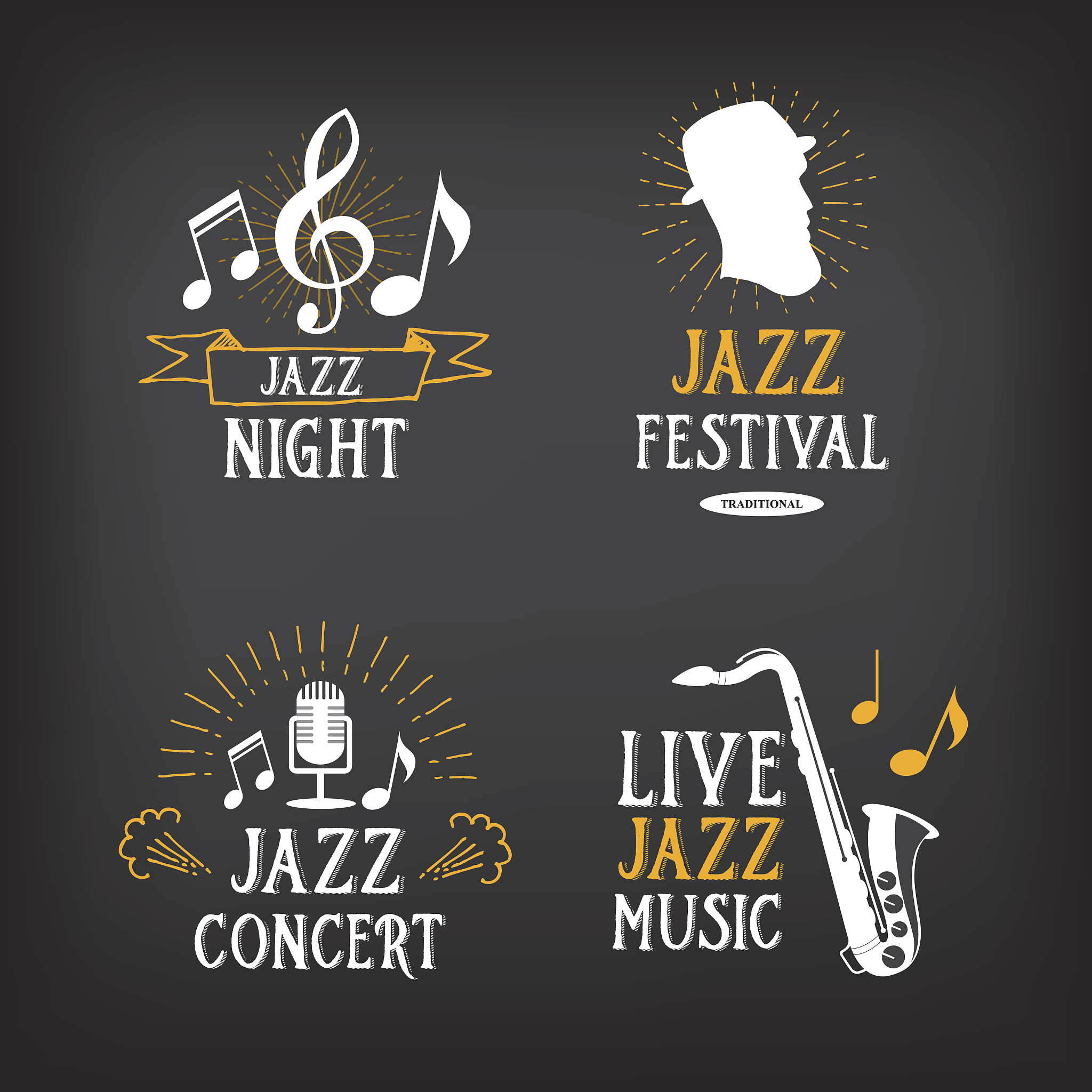 jazz music party design.