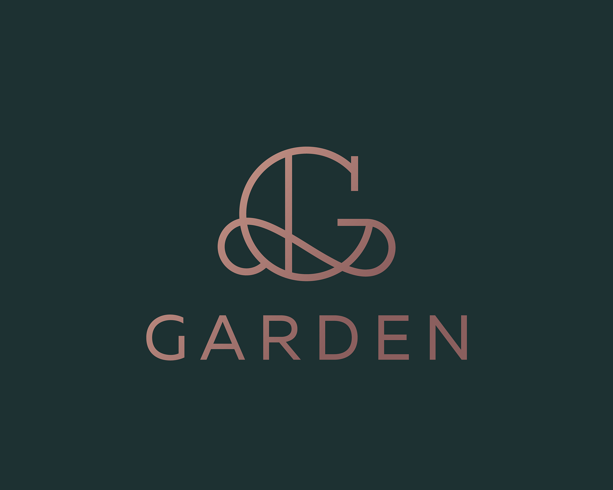 elegant line curve logotype premium letter