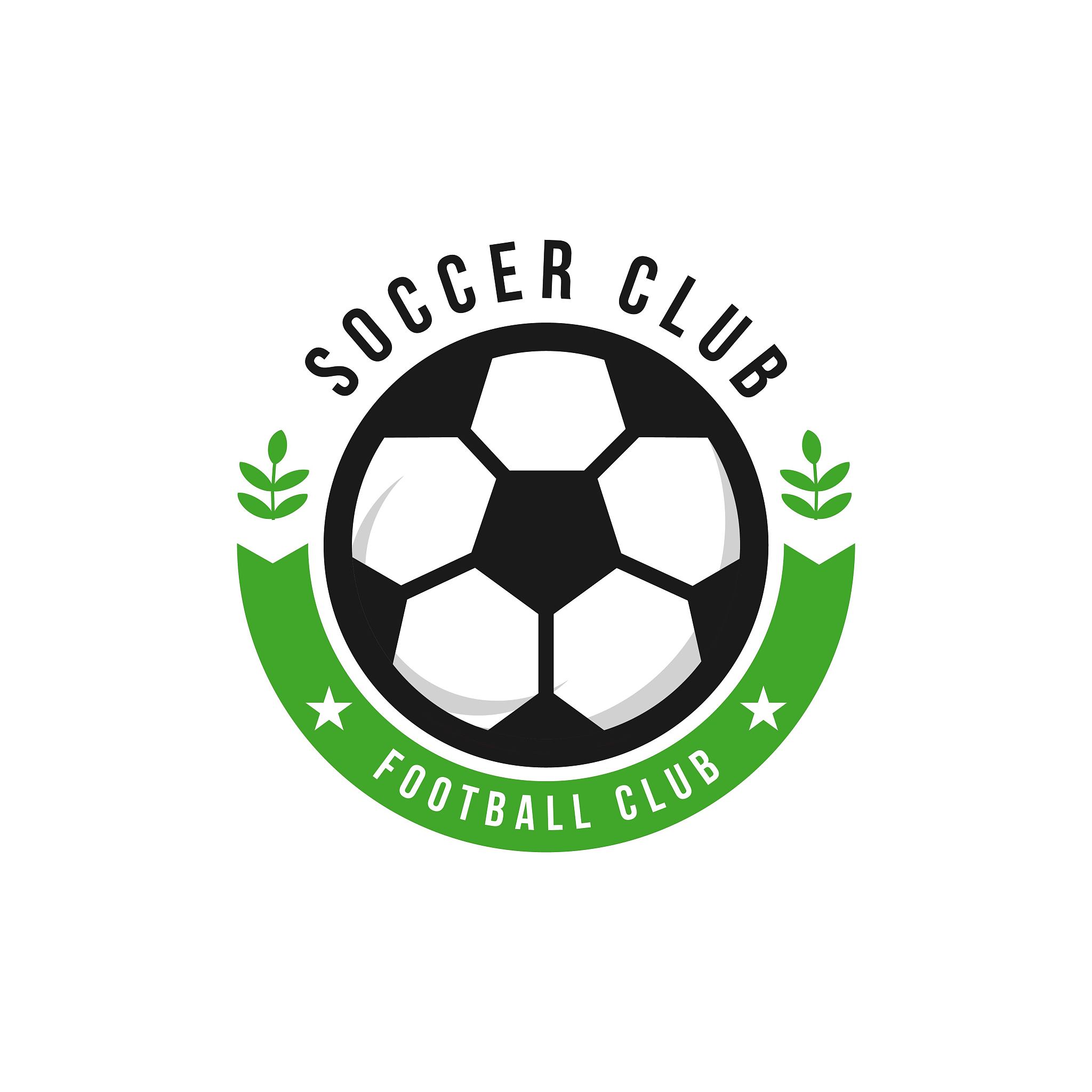 soccer football club icon vector template