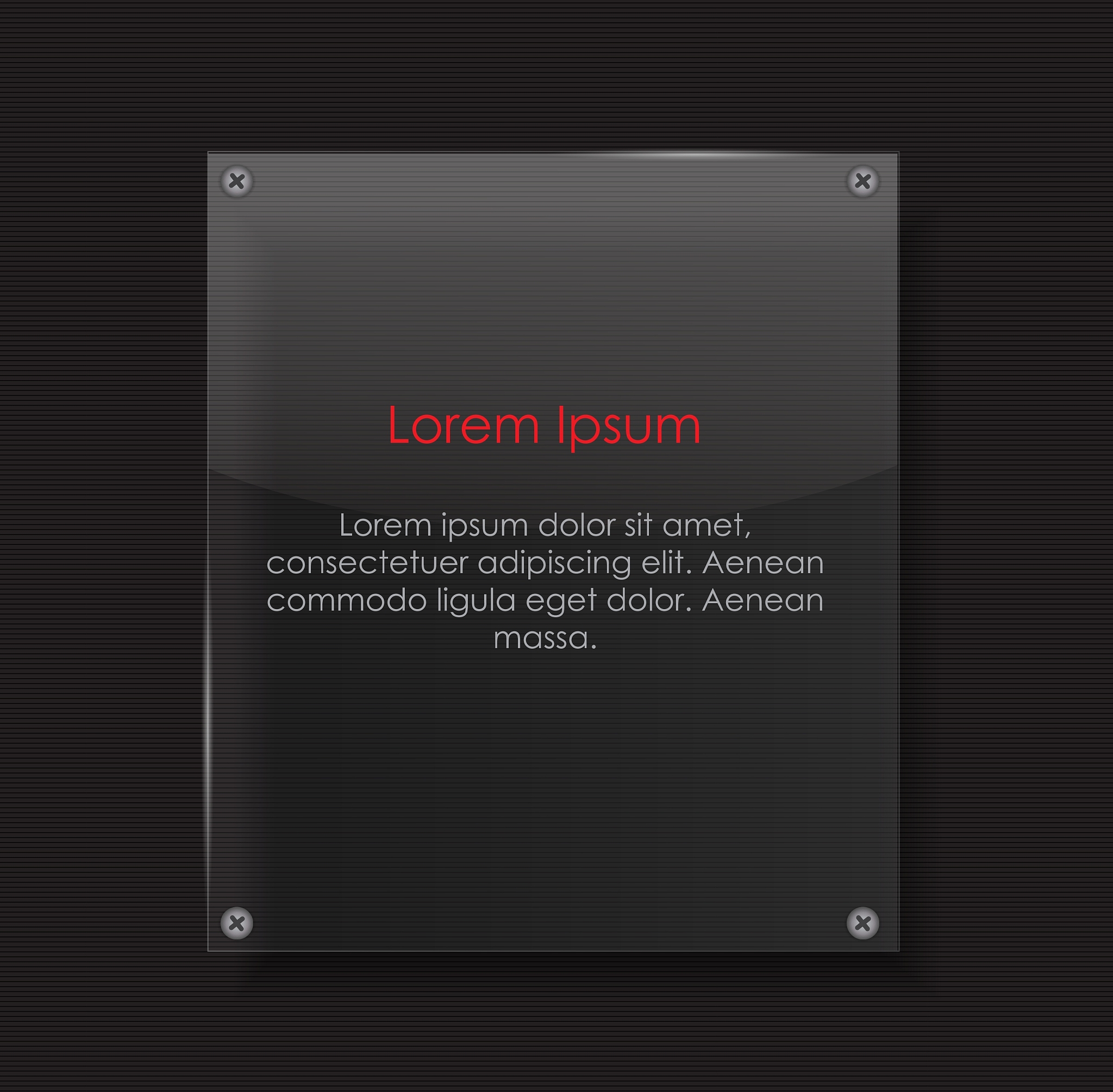 glass transparency frame