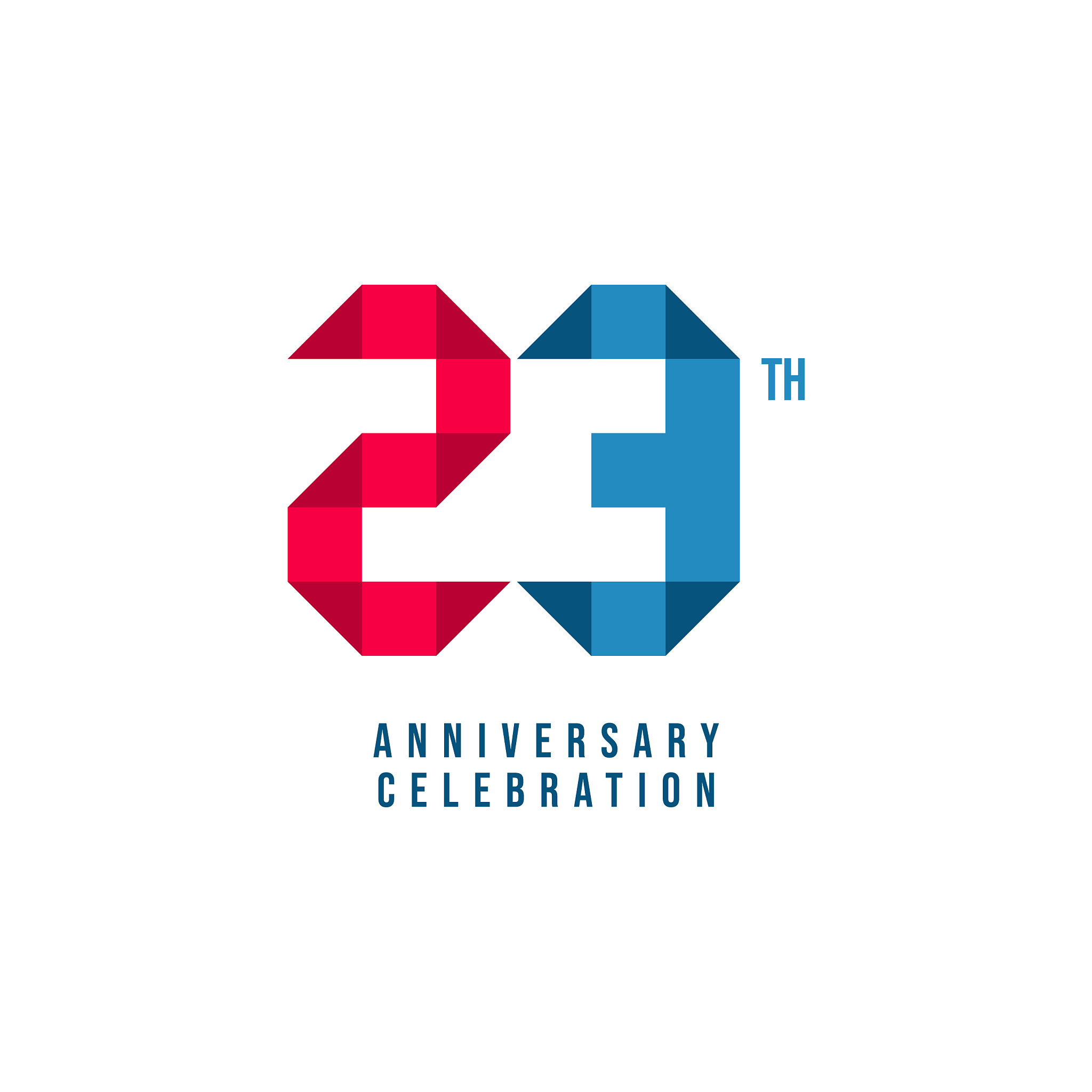 23 th anniversary celebration template design
