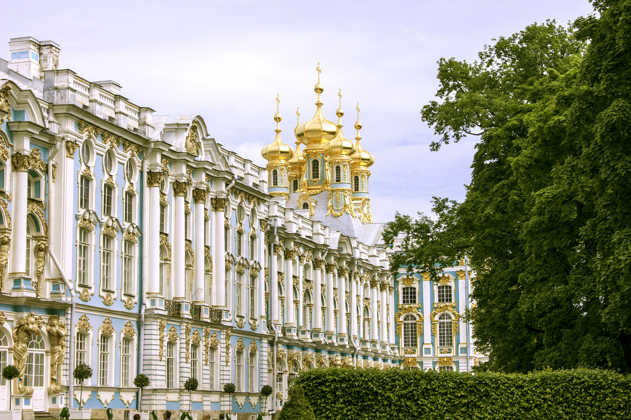 russia. petersburg. the ancient palace in park