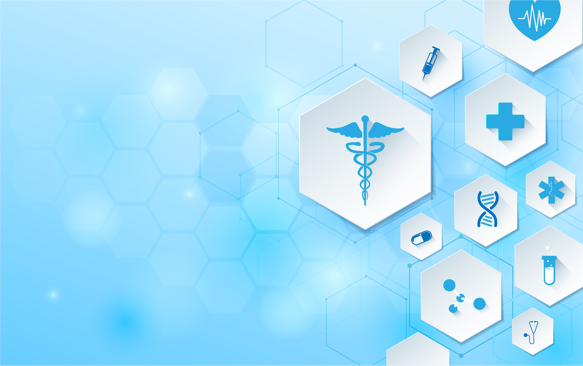 abstract geometric shape medicine and science