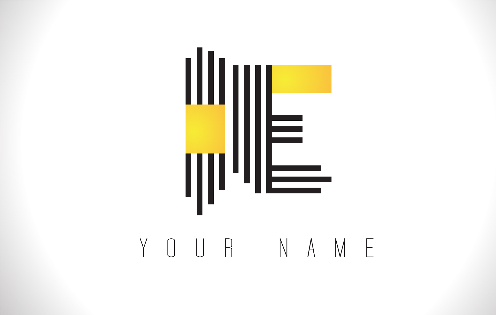 ie black lines letter logo creative line letters