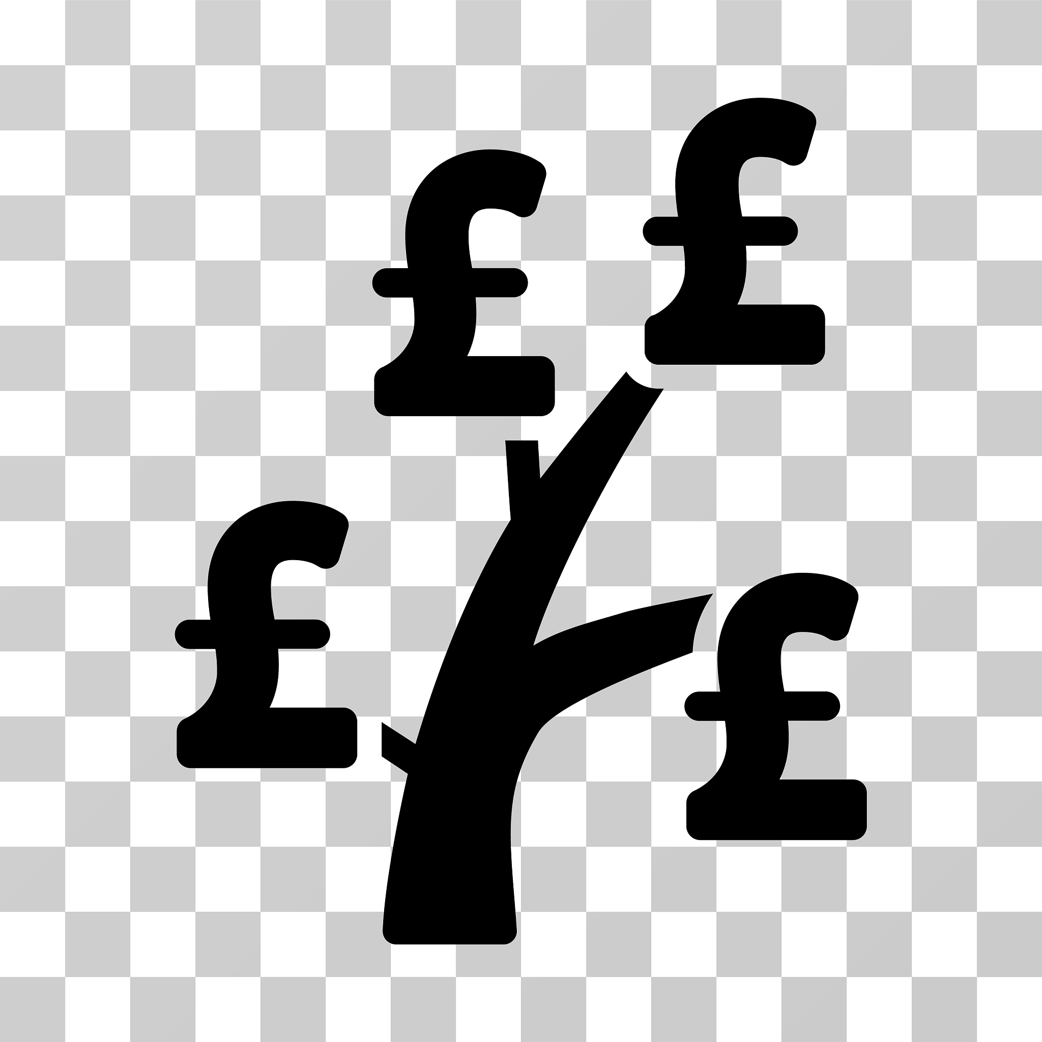pound money tree icon