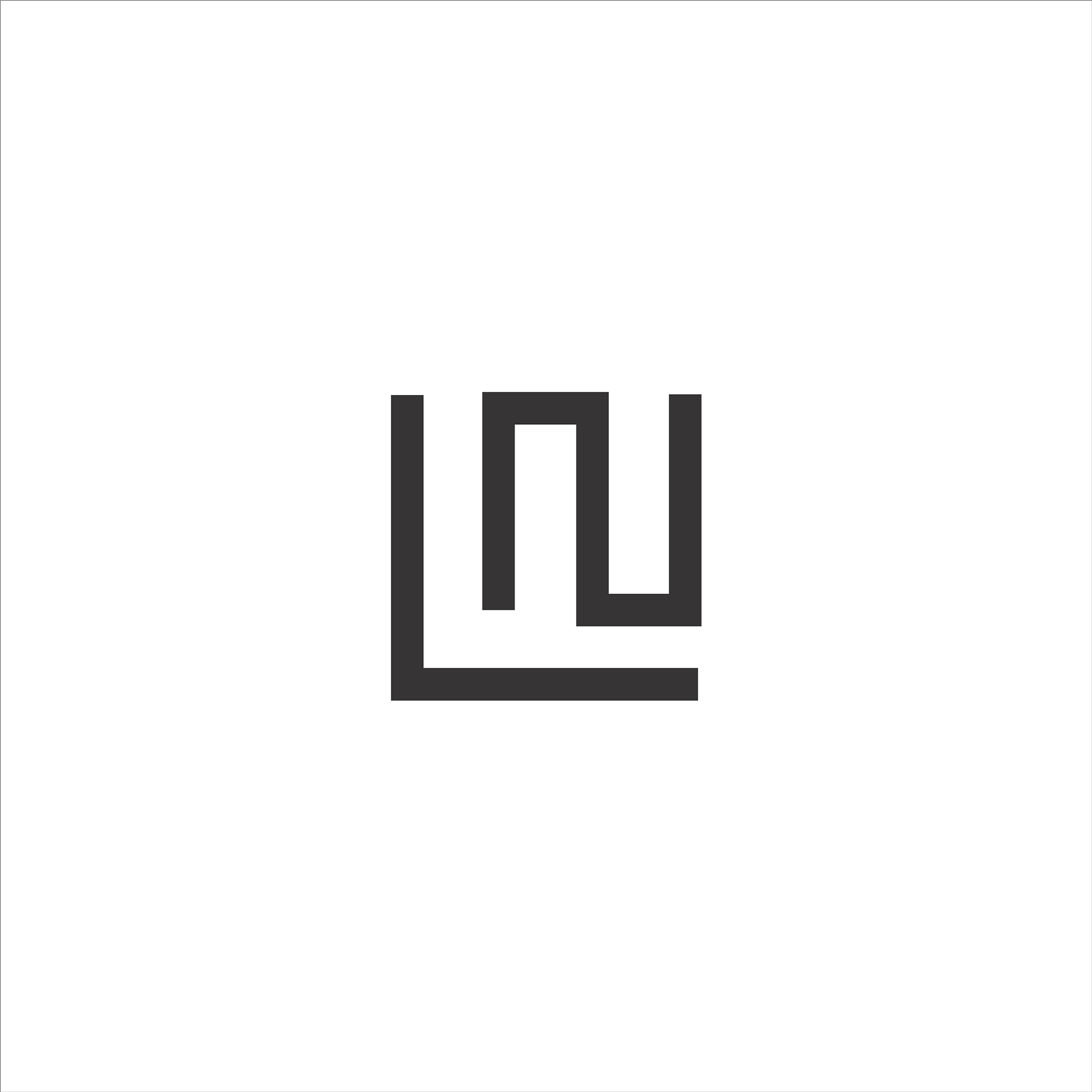 initial letter ln or nl logo design template