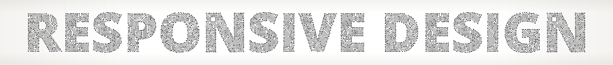responsive design circuit board vector buttons