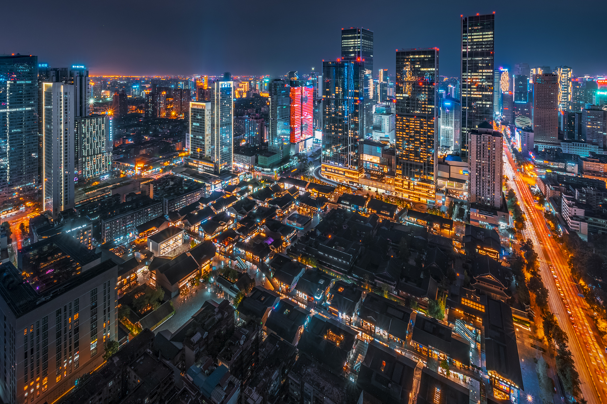成都太古里ifs夜景