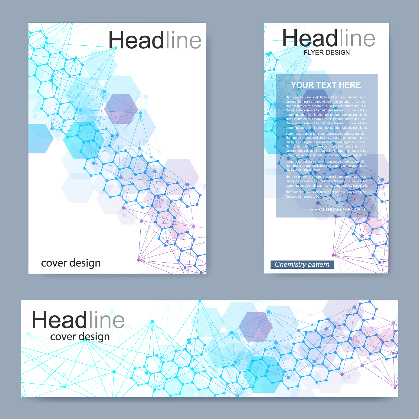 set flyer brochure size a4 templatebanner